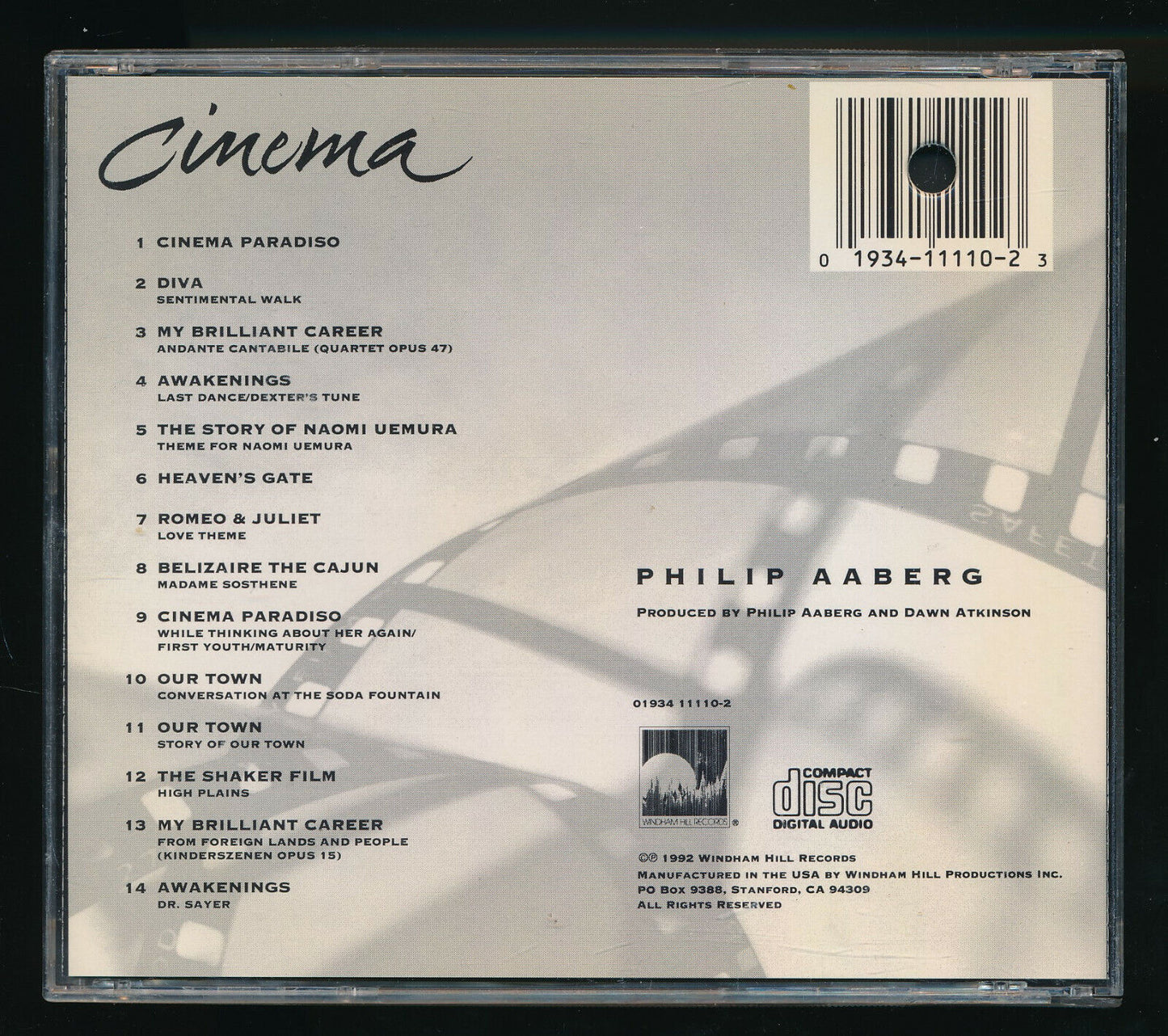 EBOND Philip Aaberg - Cinema Promo CD CD030252