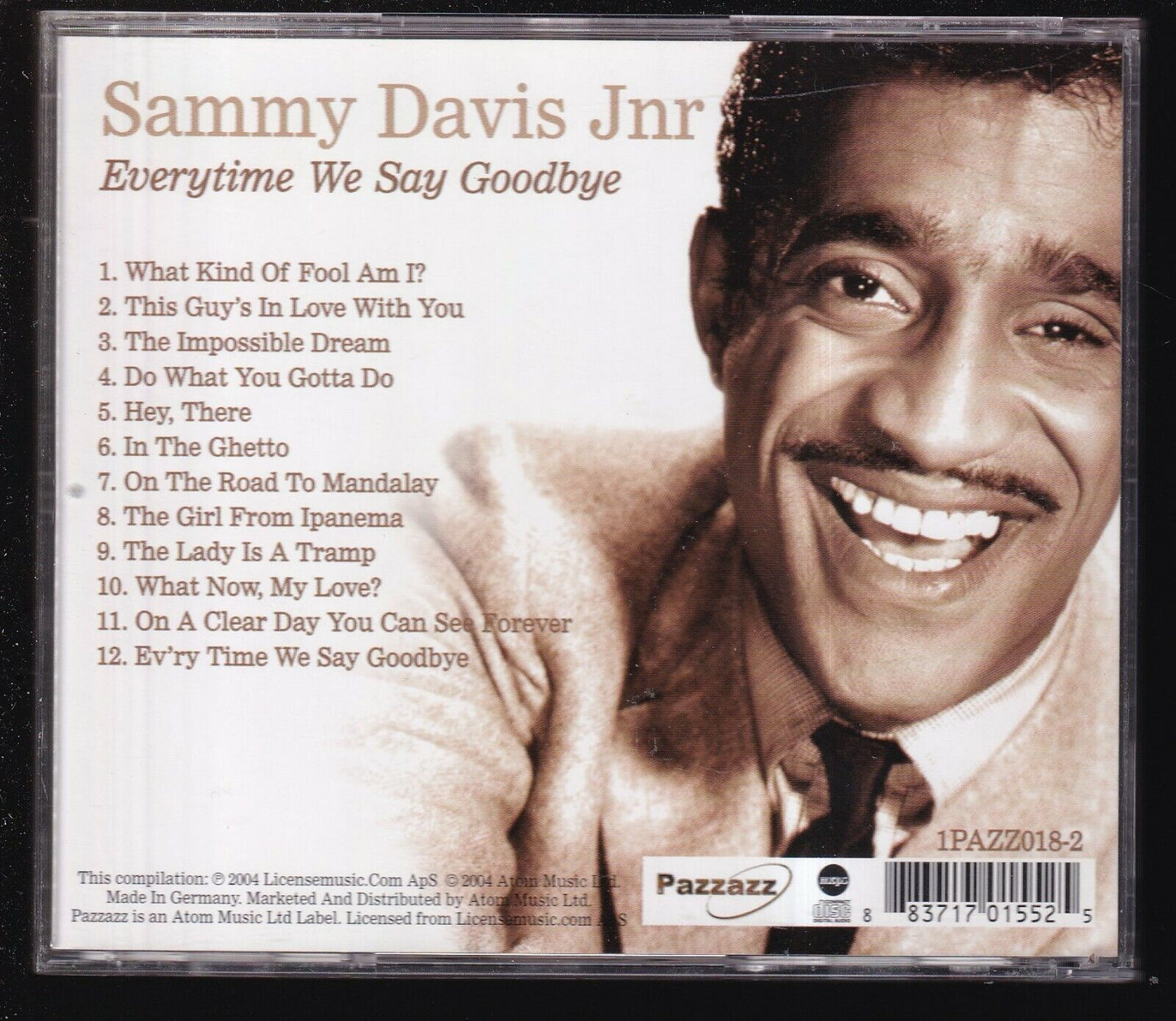 EBOND Sammy Davis Jnr - Everytime We Say Goodbye CD CD030739