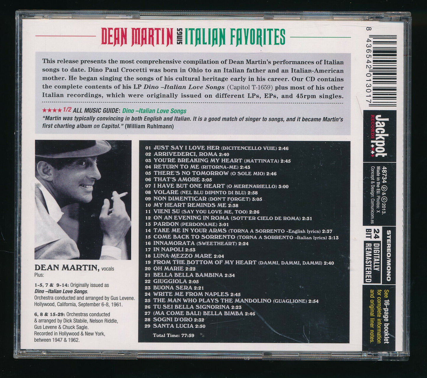 EBOND Dean Martin - Sings Italian Favorites CD CD030425
