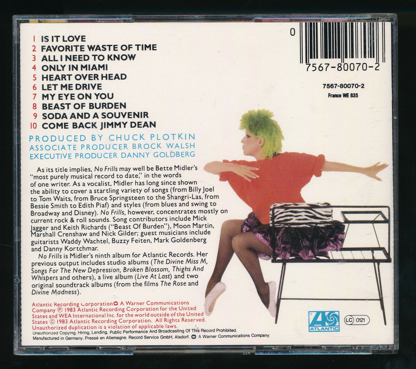 EBOND Bette Midler - No Frills CD CD029934