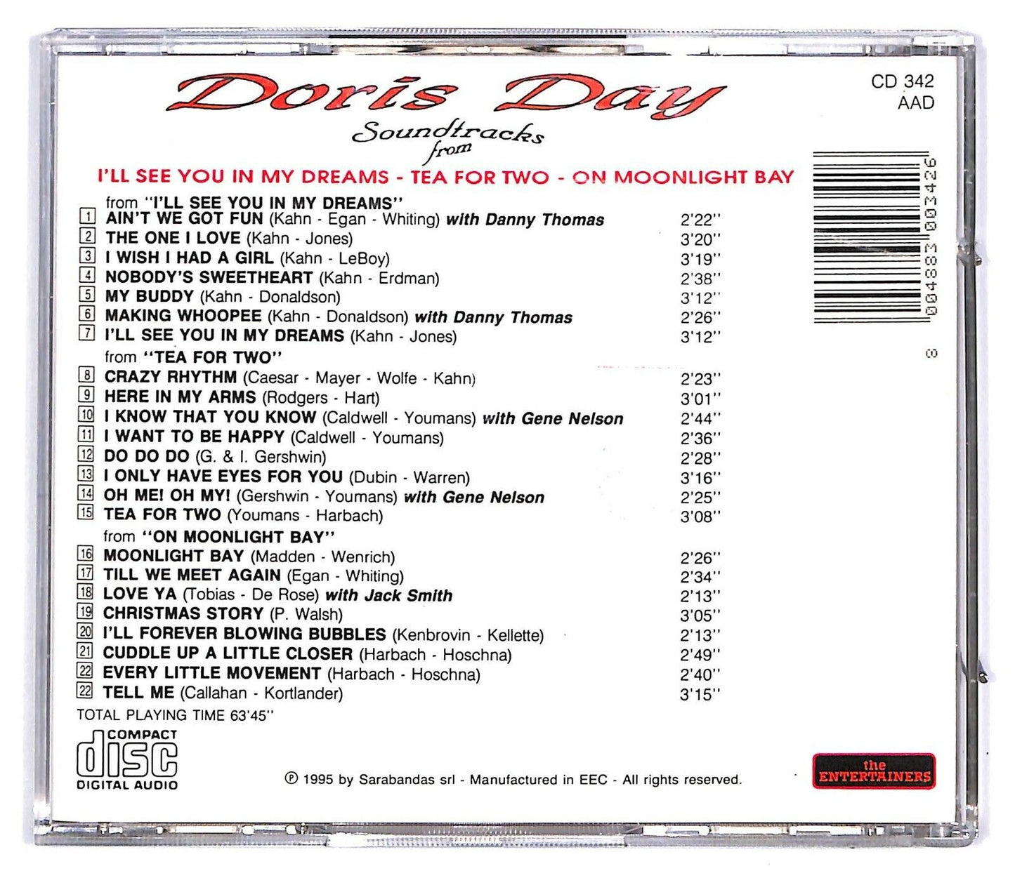 EBOND Doris Day - Doris Day Soundtracks From I'll See You In My... CD CD031130