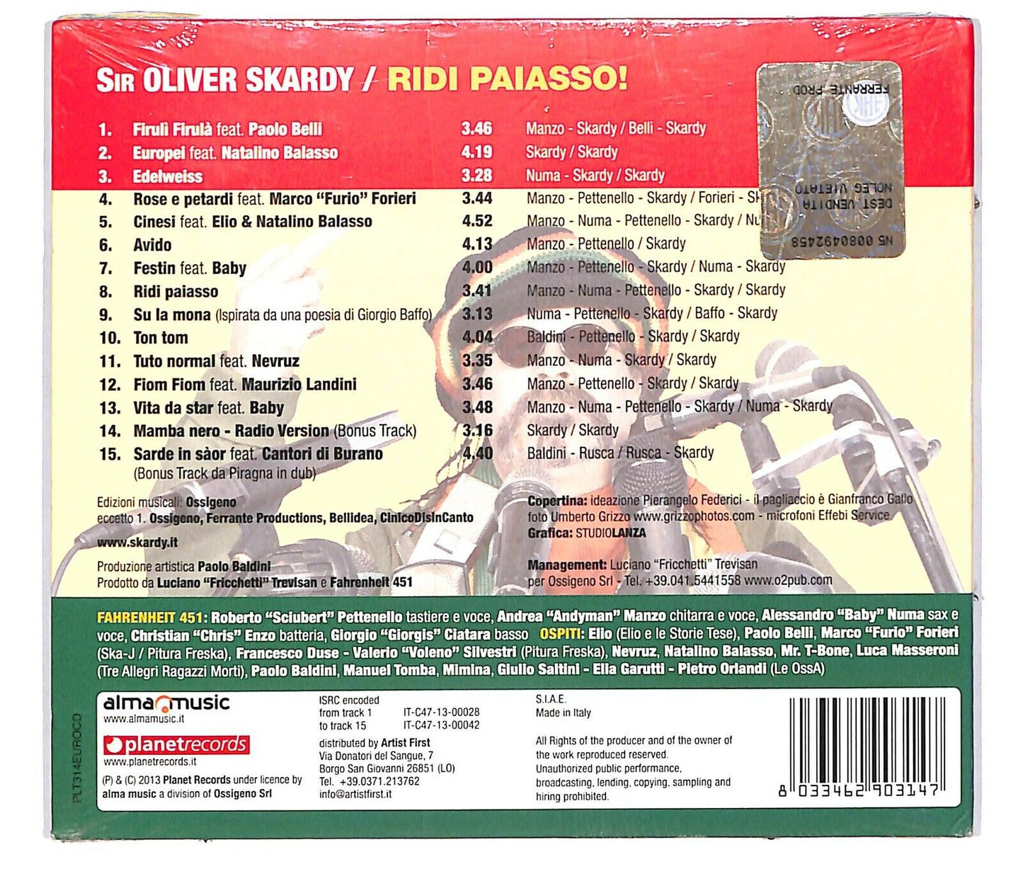 EBOND Sir Oliver Skardy - Ridi Paiasso! CD CD033741