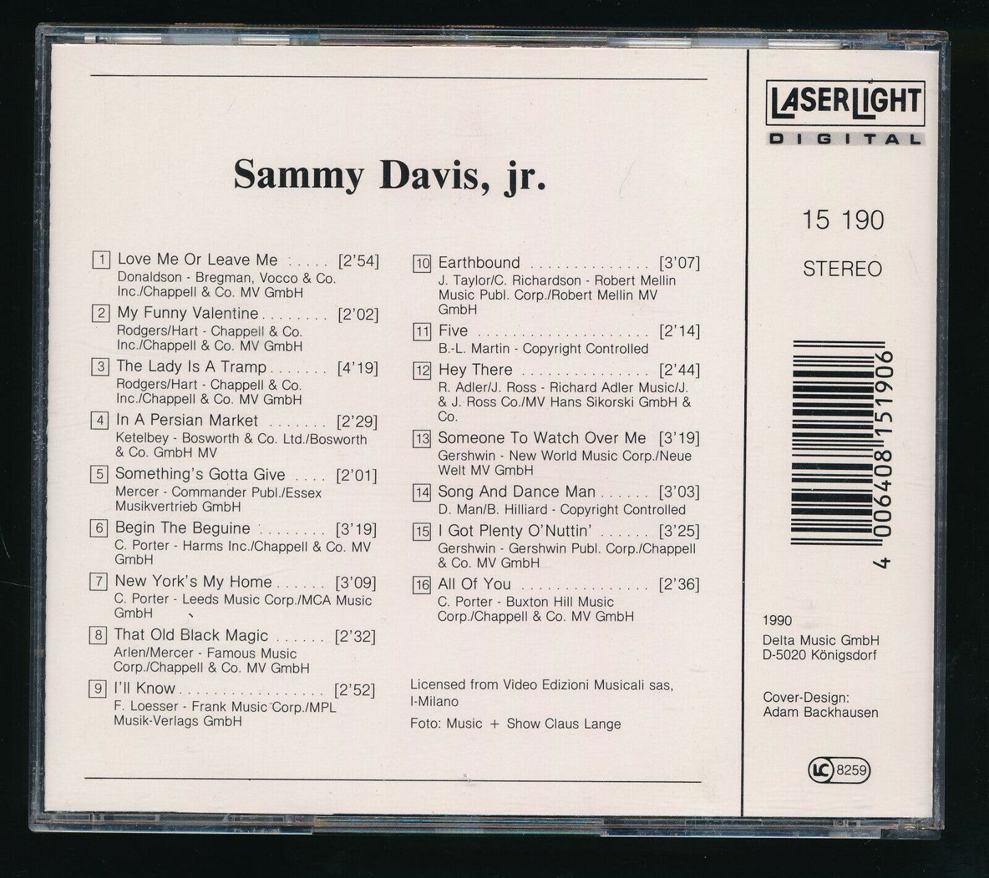 EBOND Sammy Davis Jr. - I Got Plenty O' Nuttin CD CD030656