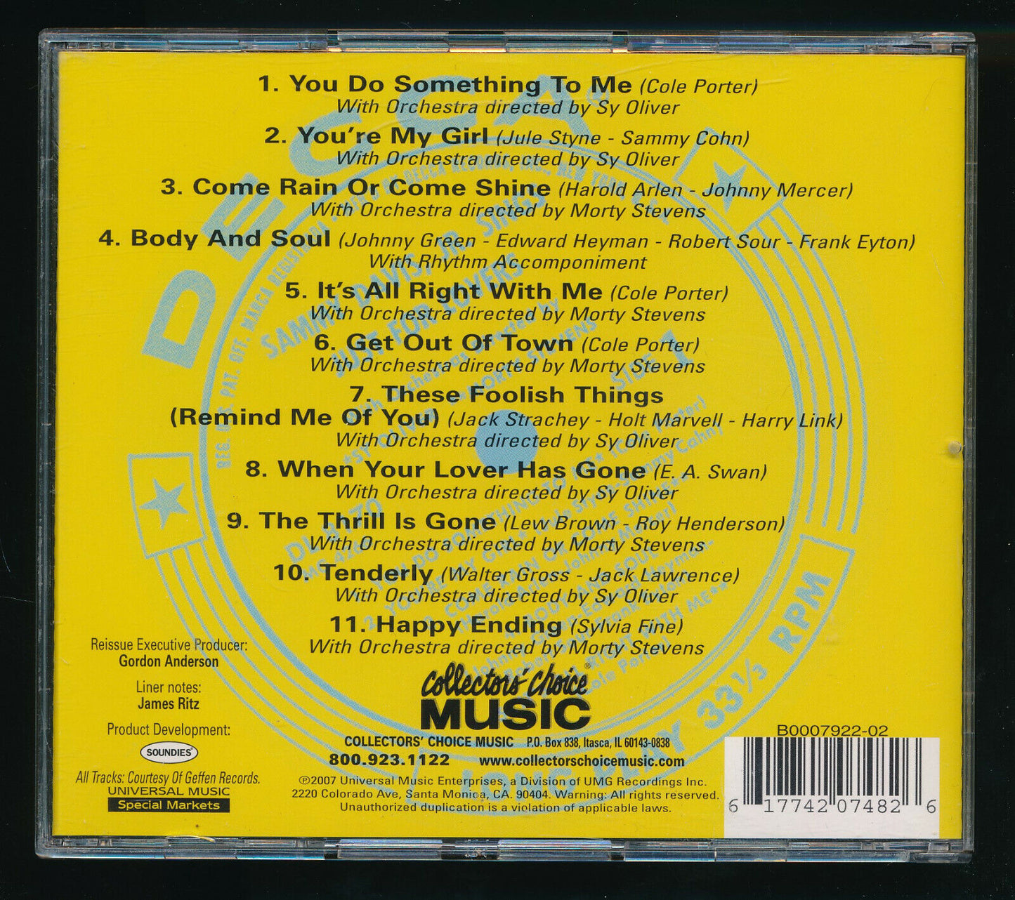 EBOND Sammy Davis, Jr.* - Just For Lovers CD CD030629