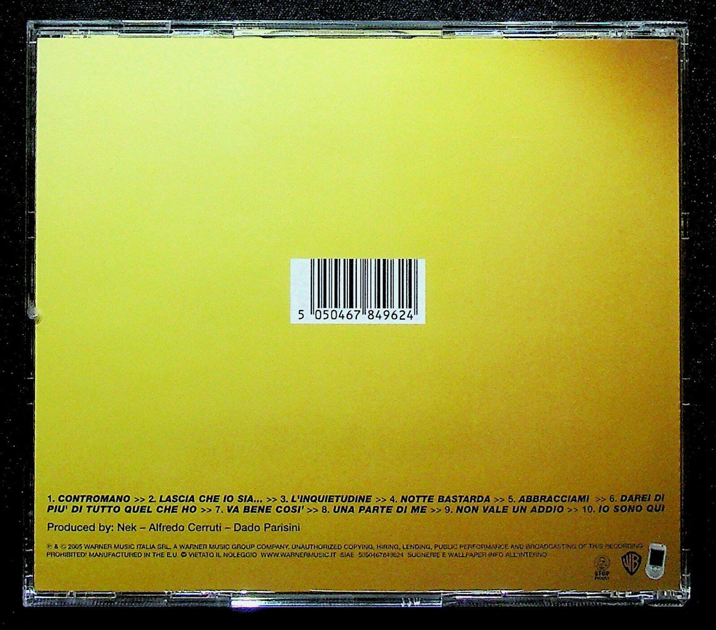 EBOND Nek - Una Parte Di Me CD CD020007