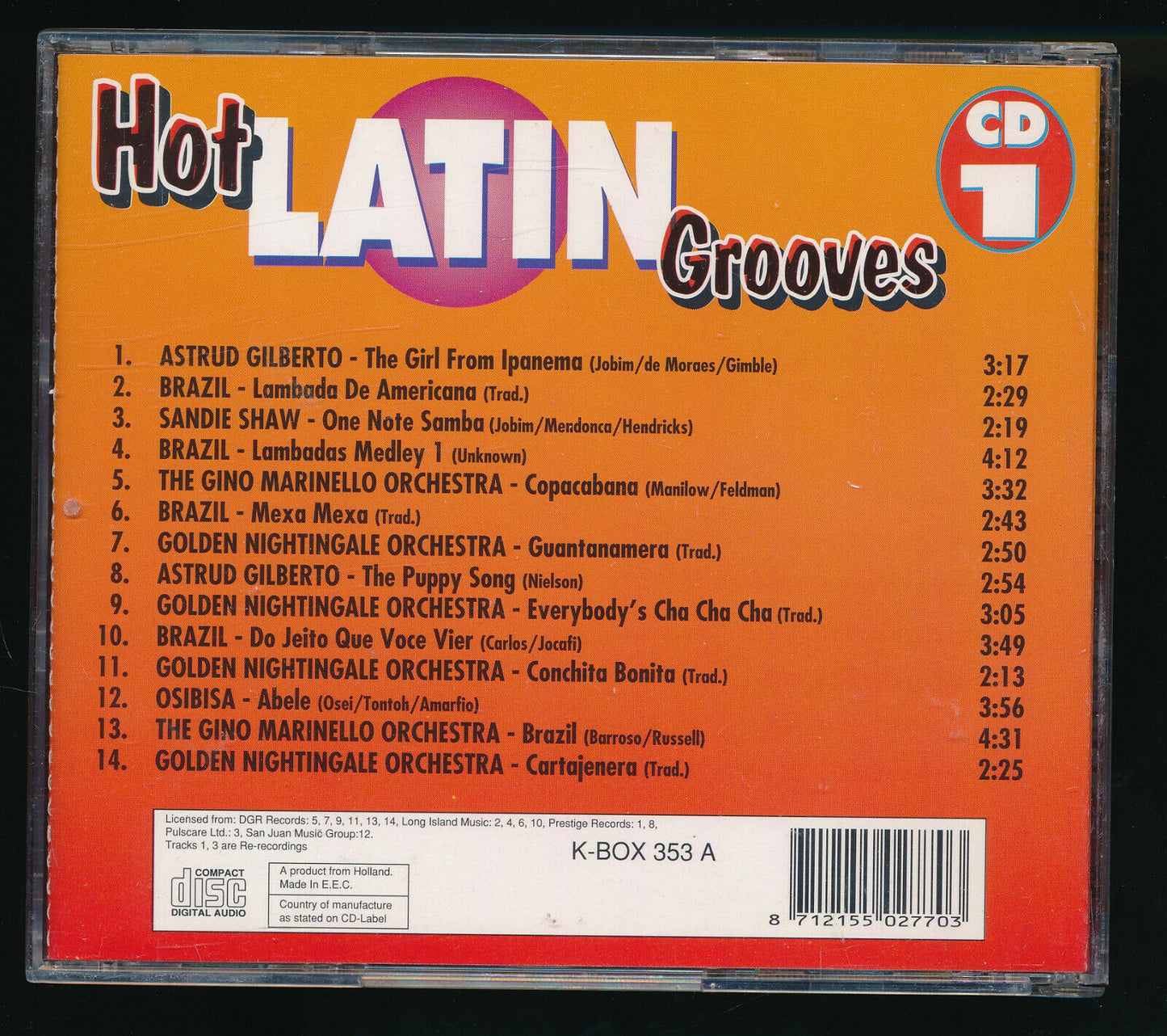 EBOND Various - Hot Latin Grooves Vol.1 CD CD031002