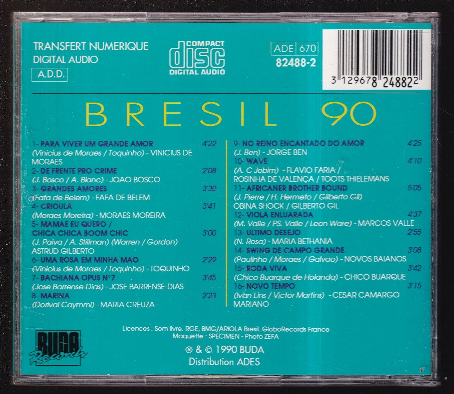 EBOND Various - Bresil 90 CD CD031116