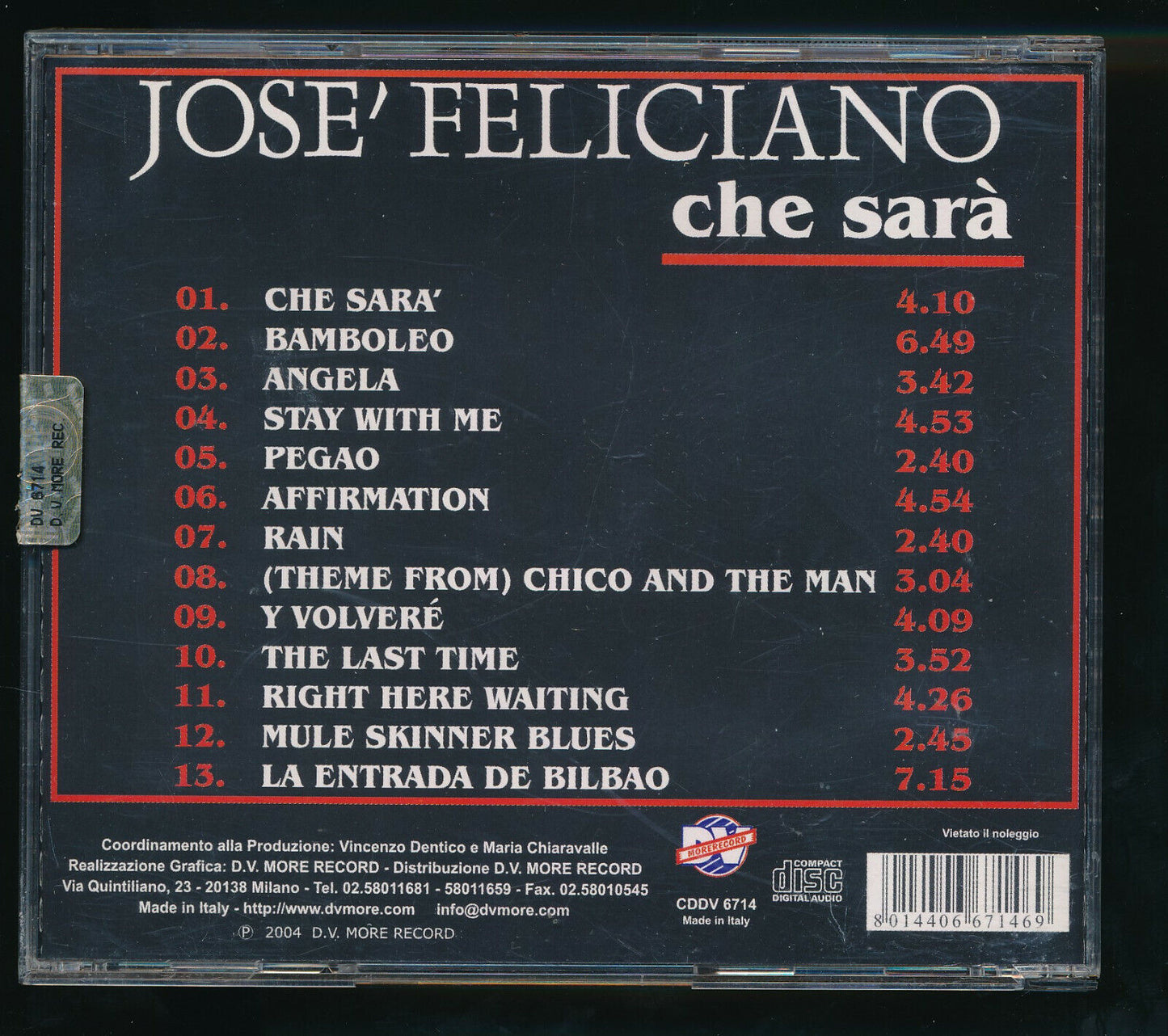 EBOND Jose Feliciano Che Sara CD CD029936