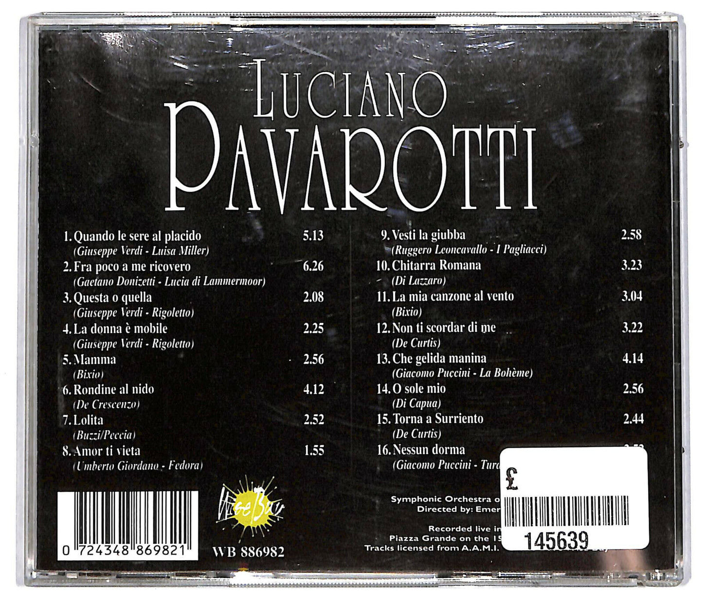EBOND Luciano Pavarotti - Luciano Pavarotti CD CD034432