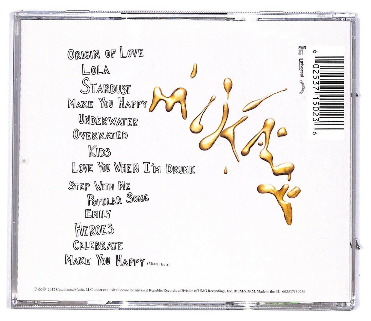 EBOND Mika - The Origin Of Love CD CD031162