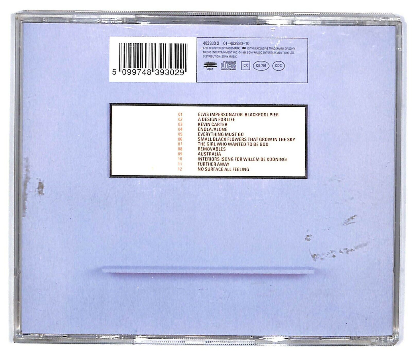 EBOND Manic Street Preachers - Everything Must Go CD CD031723