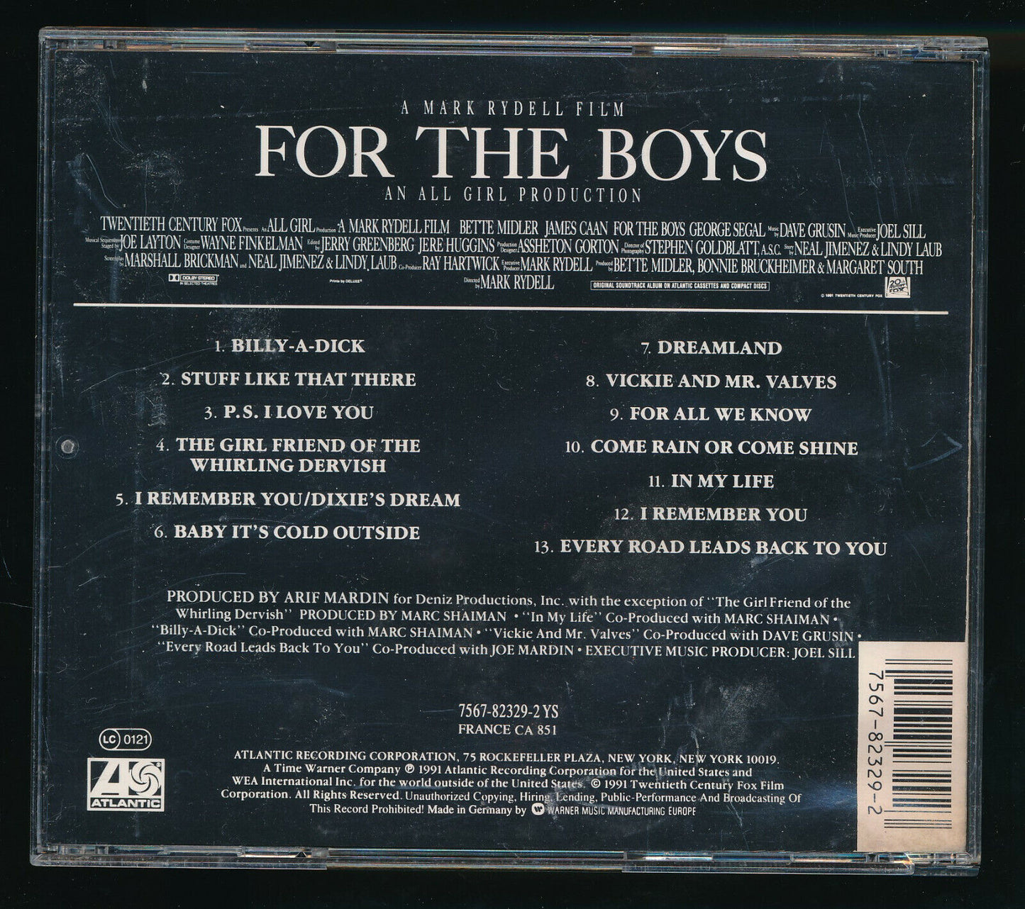 EBOND Bette Midler - For The Boys CD CD030422
