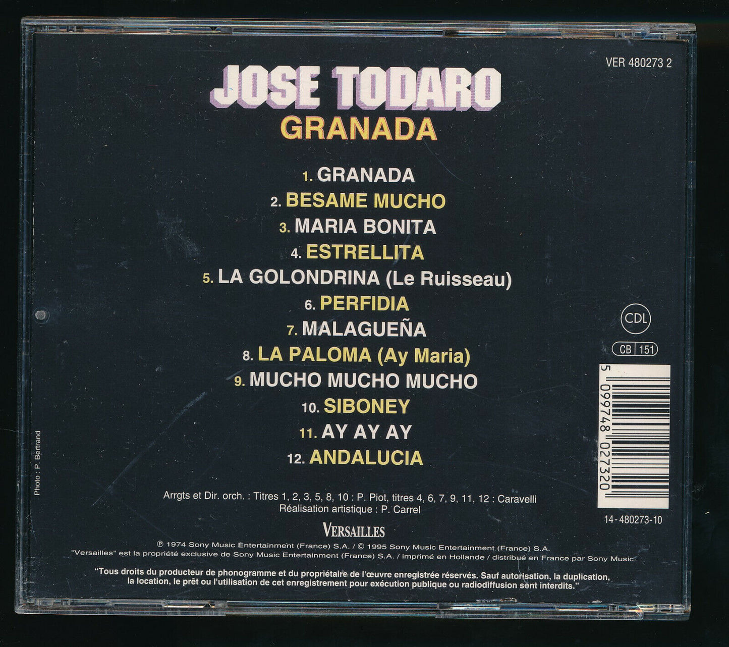 EBOND Jose Todaro - Granada CD CD029838