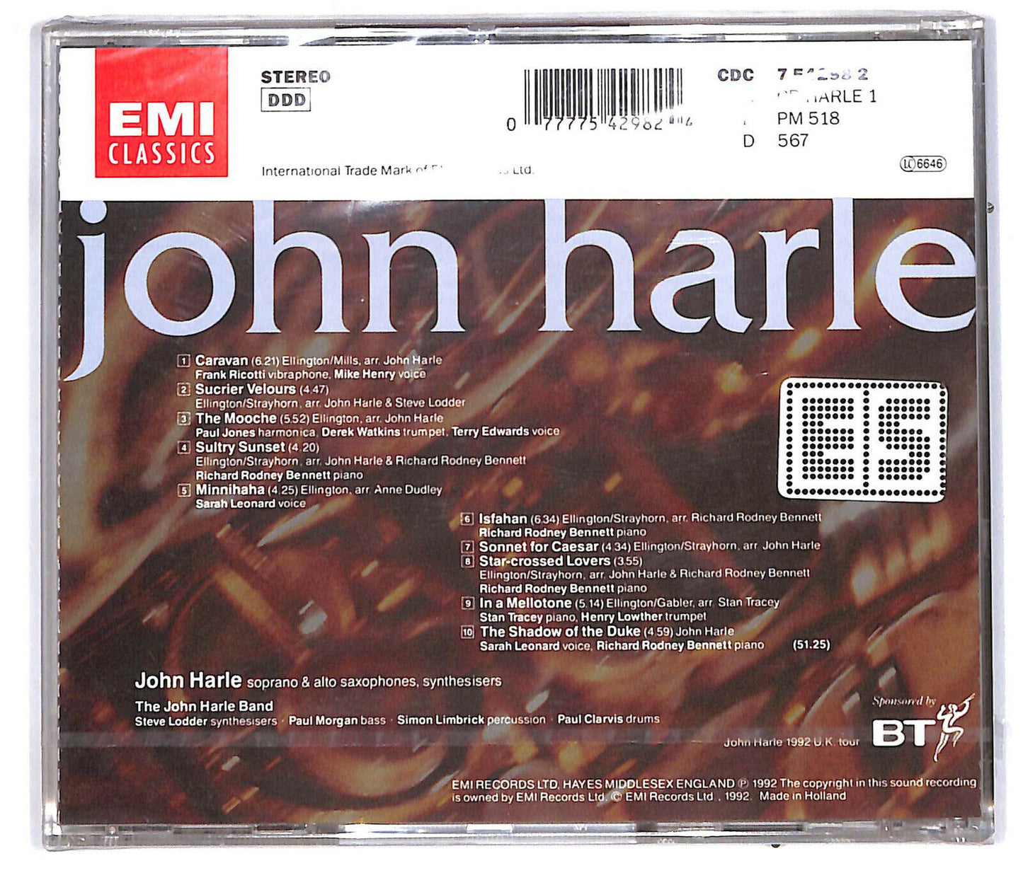 EBOND John Harle - The Shadow Of The Duke CD CD033153