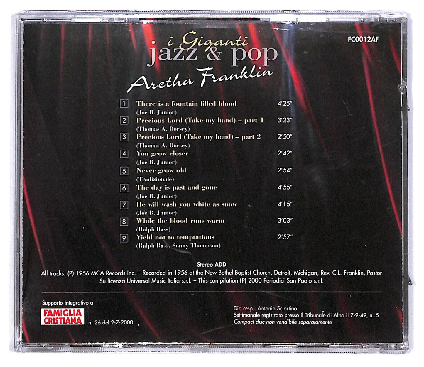 EBOND Aretha Franklin - Aretha FranklinEditoriale CD CD031136