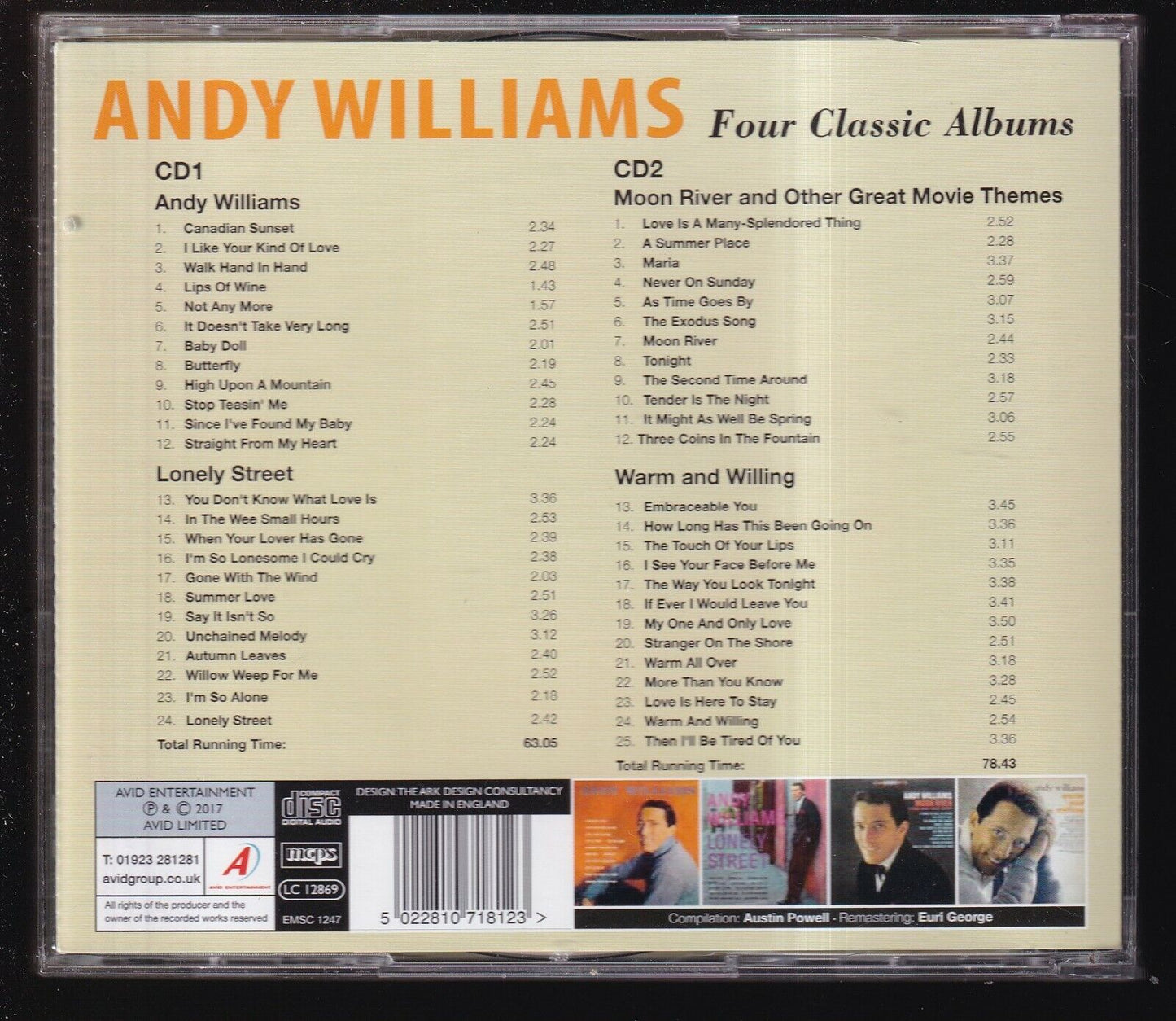 EBOND Andi Williams - Four Classic Albums CD CD030746