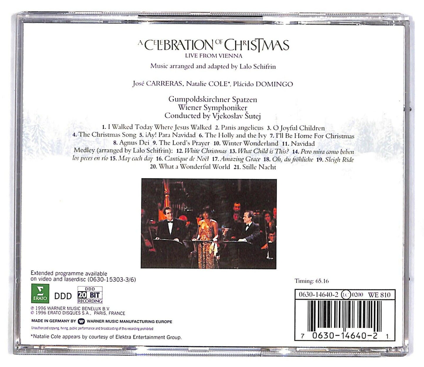 EBOND Carreras, Natalie Cole, Domingo - A Celebration Of Christmas CD CD032421