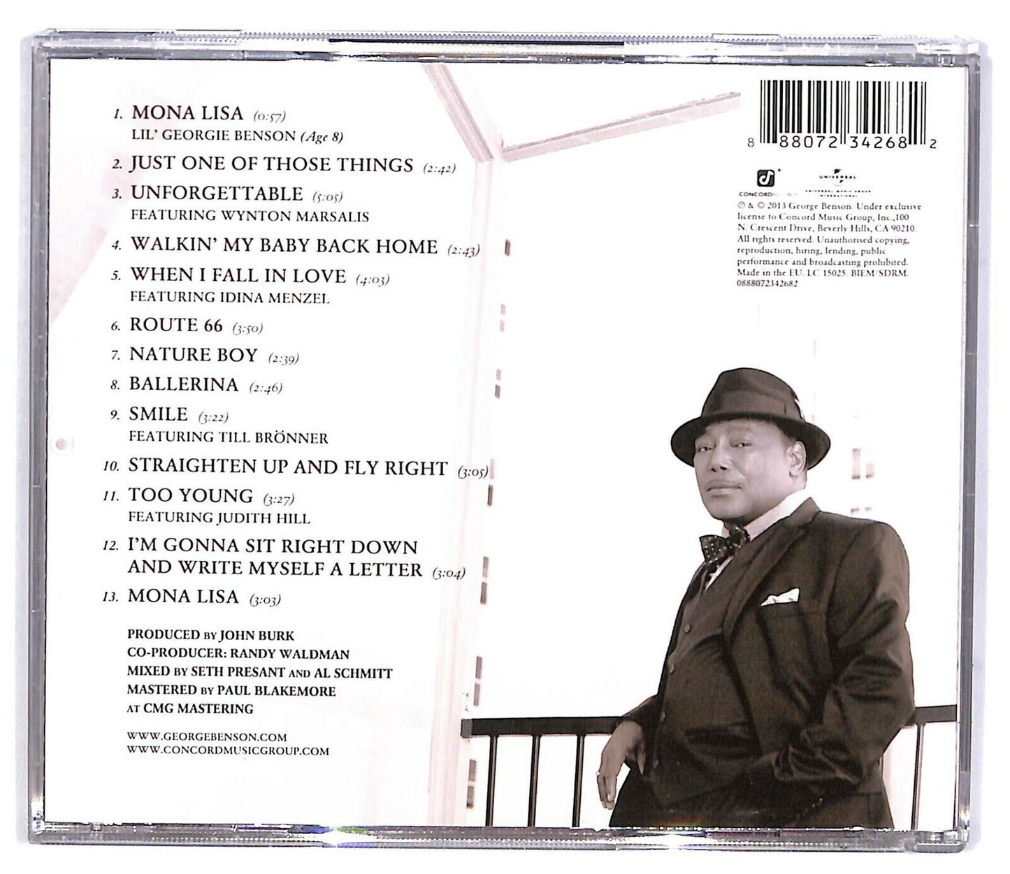 EBOND George Benson - Inspiration - A Tribute To Nat King Cole CD CD032623