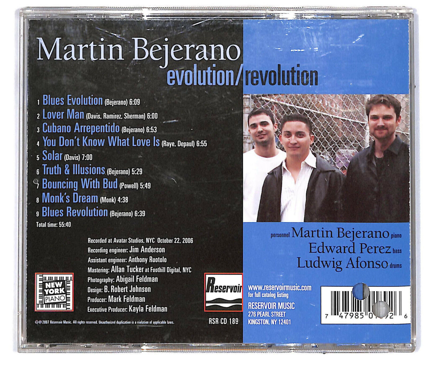 EBOND Martin Bejerano - Evolution / Revolution Promo CD CD032727