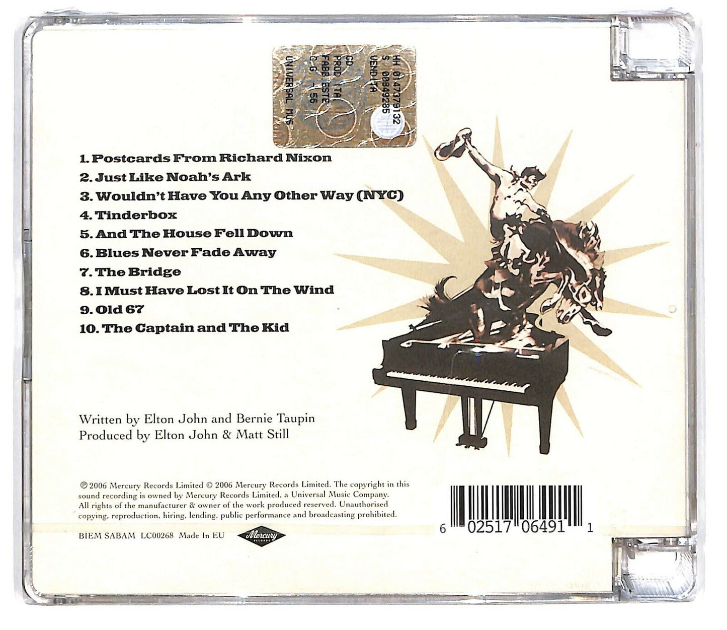 EBOND Elton John - The Captain & The Kid CD CD033919