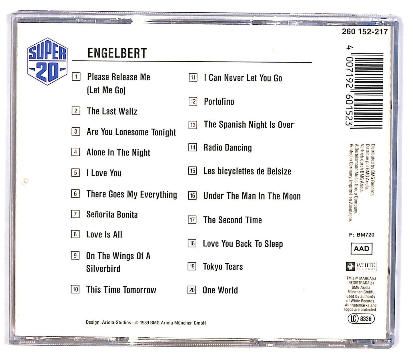 EBOND Engelbert Humperdinck - Super 20 CD CD032621