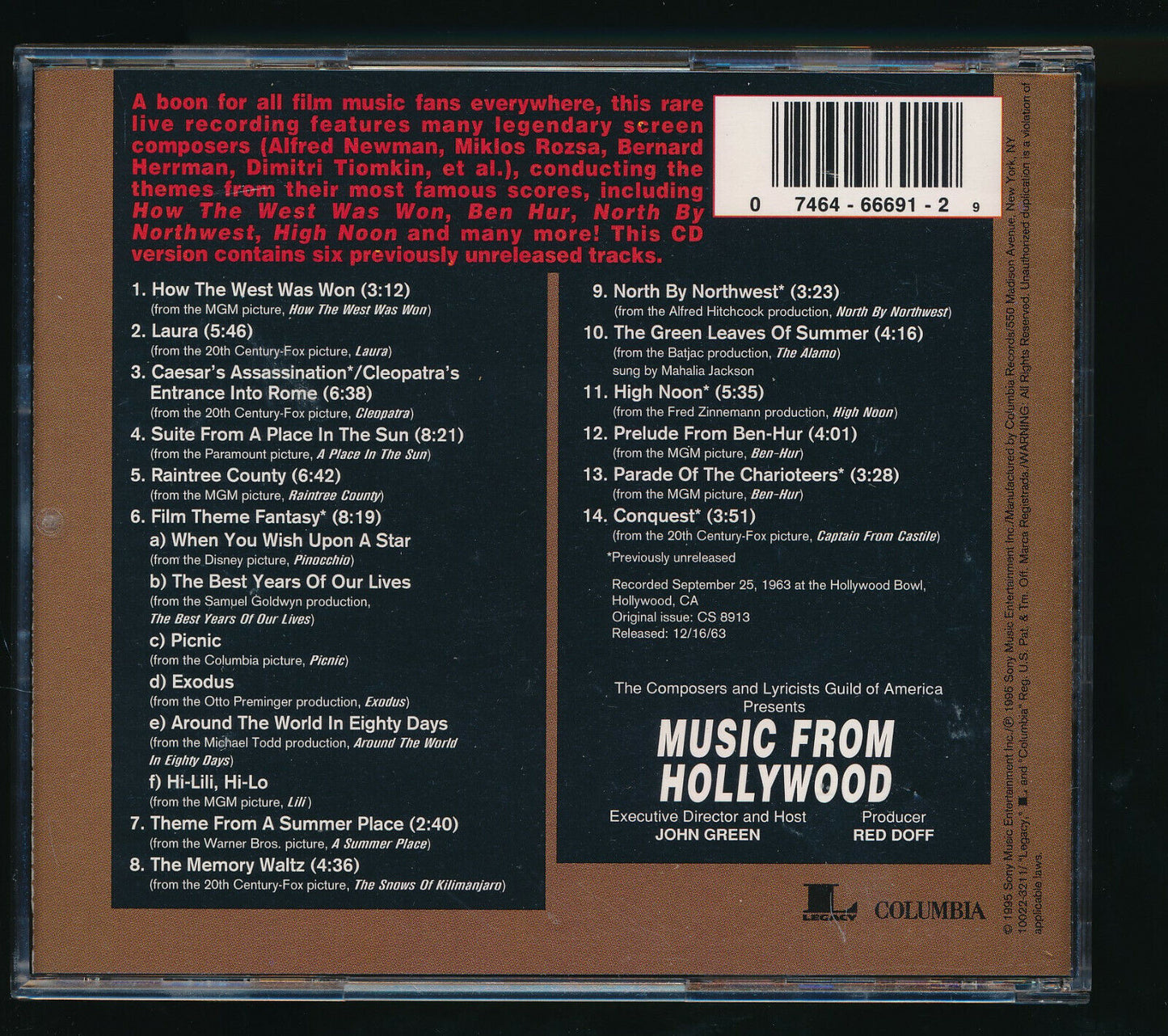 EBOND Various - Music From Hollywood CD CD030111