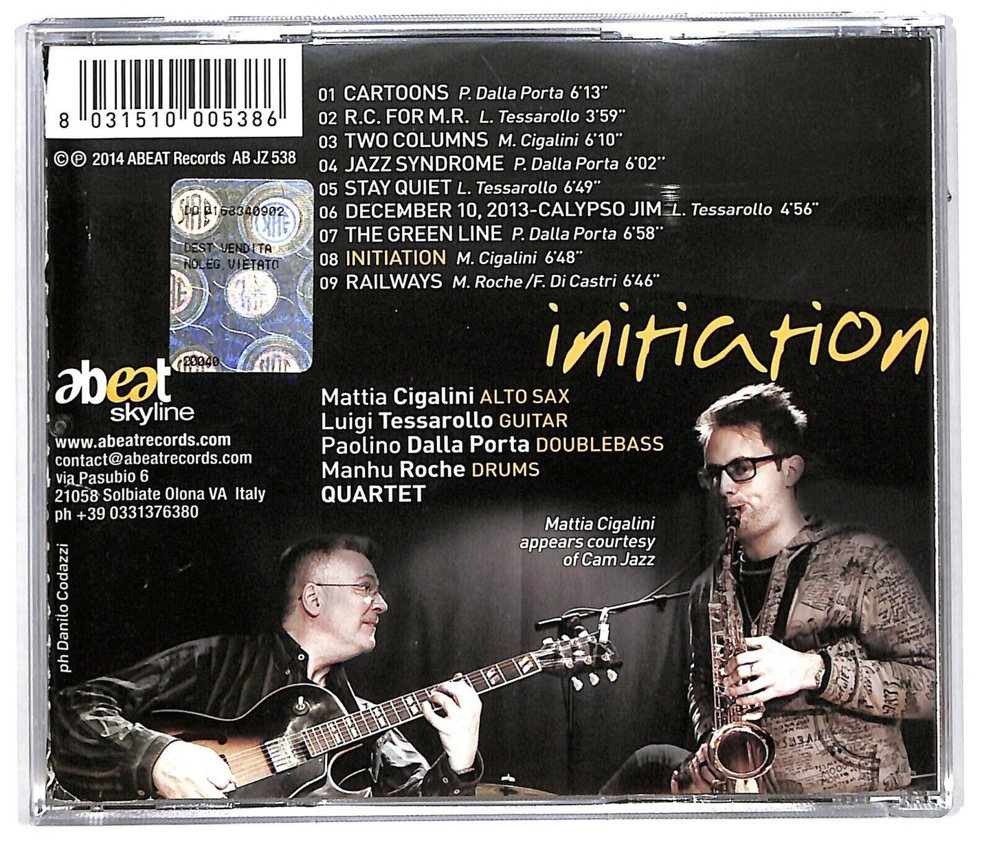 EBOND Cigalini Tessarollo Dalla Porta Roche Quartet - Initiation CD CD033921