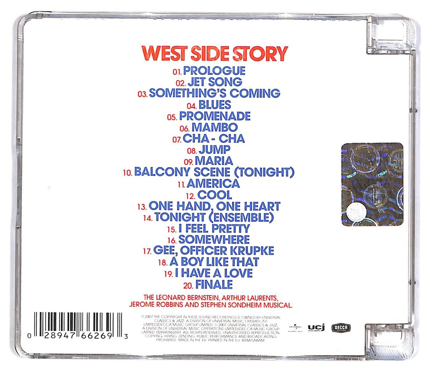 EBOND Various - West Side Story CD CD032355