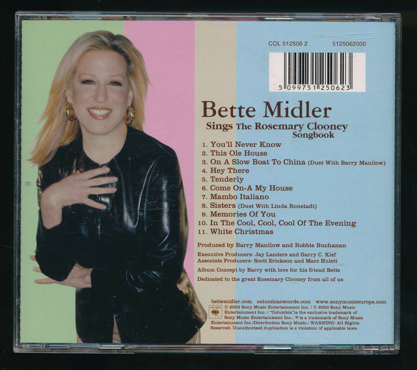 EBOND Bette Midler - Sings The Rosemary Clooney Songbook CD CD029748