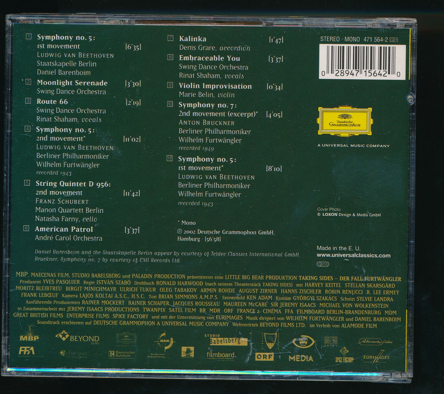 EBOND Various - Taking Sides: Der Fall Furtwangler CD CD030010