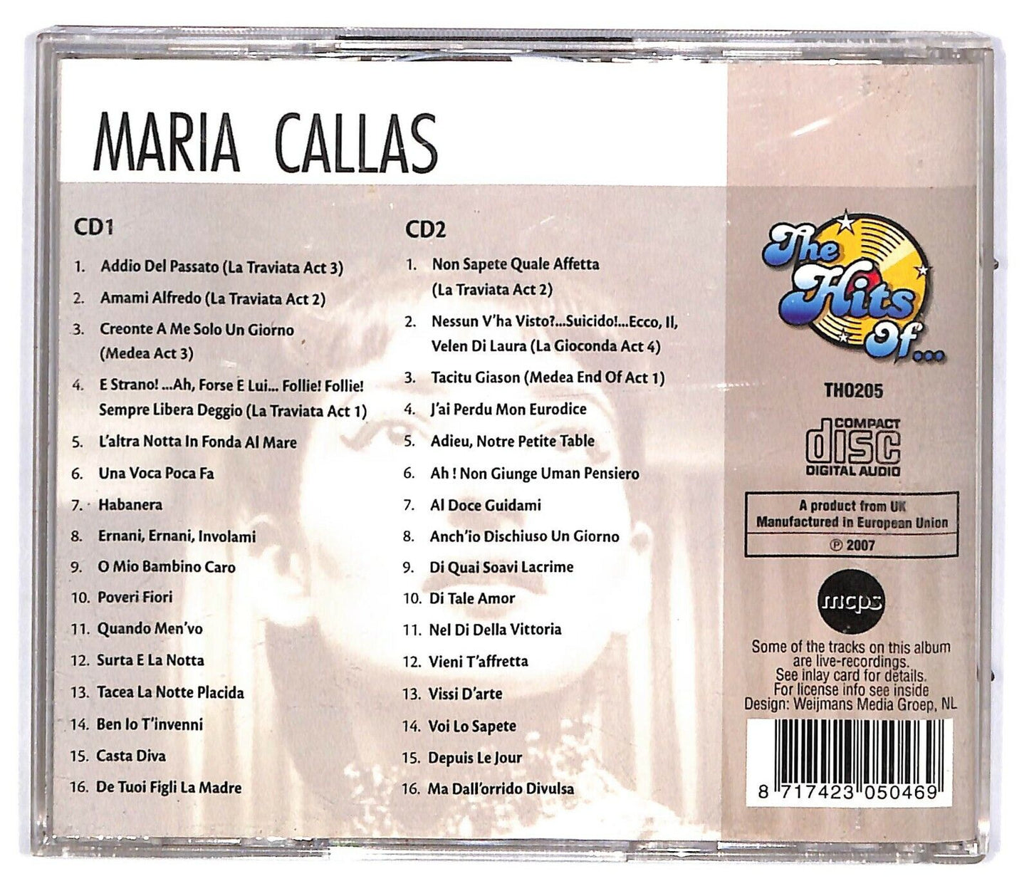 EBOND Maria Callas - Maria Callas (2) CD CD033017