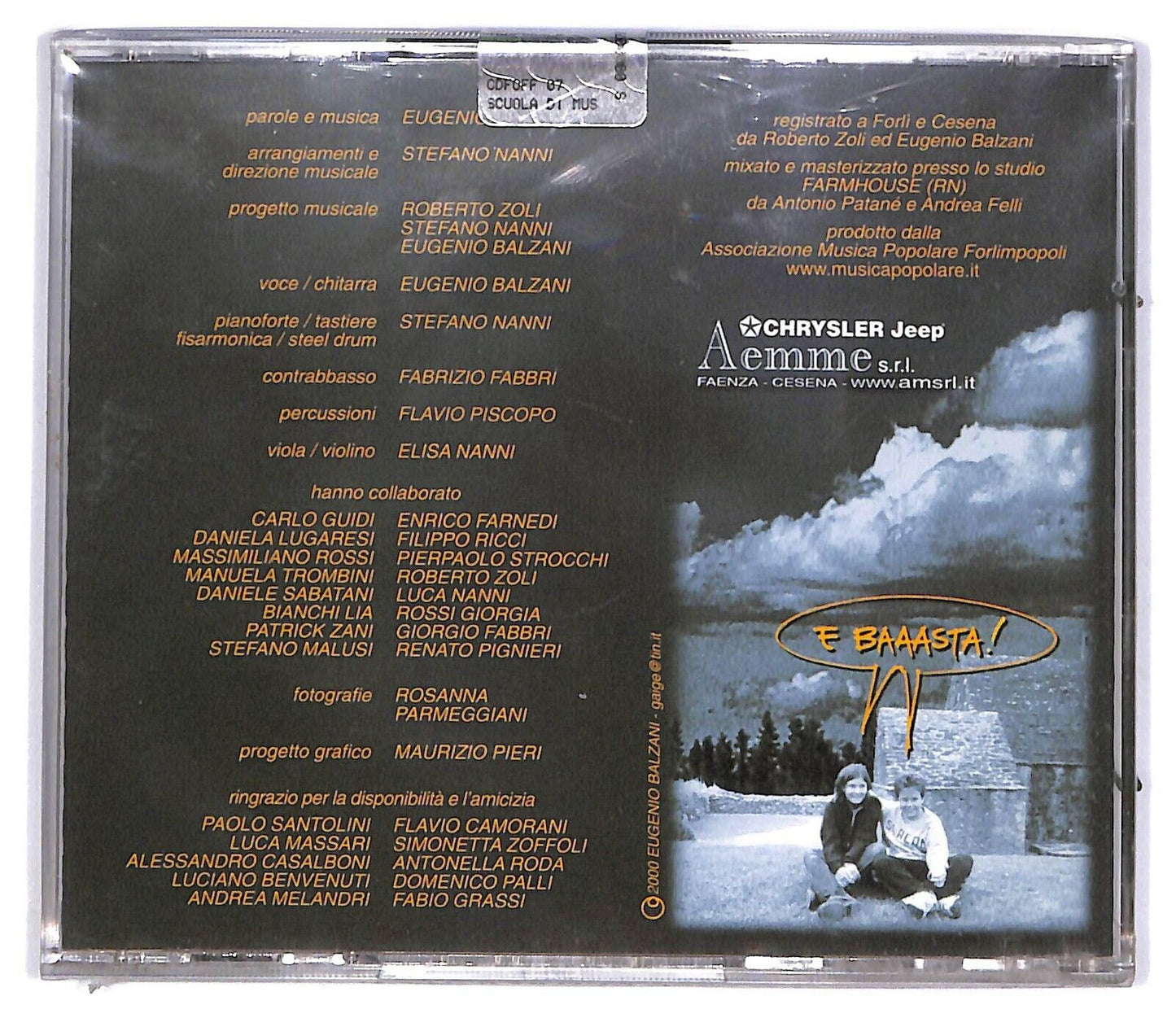 EBOND Eugenio Balzani - Temporale CD CD031338