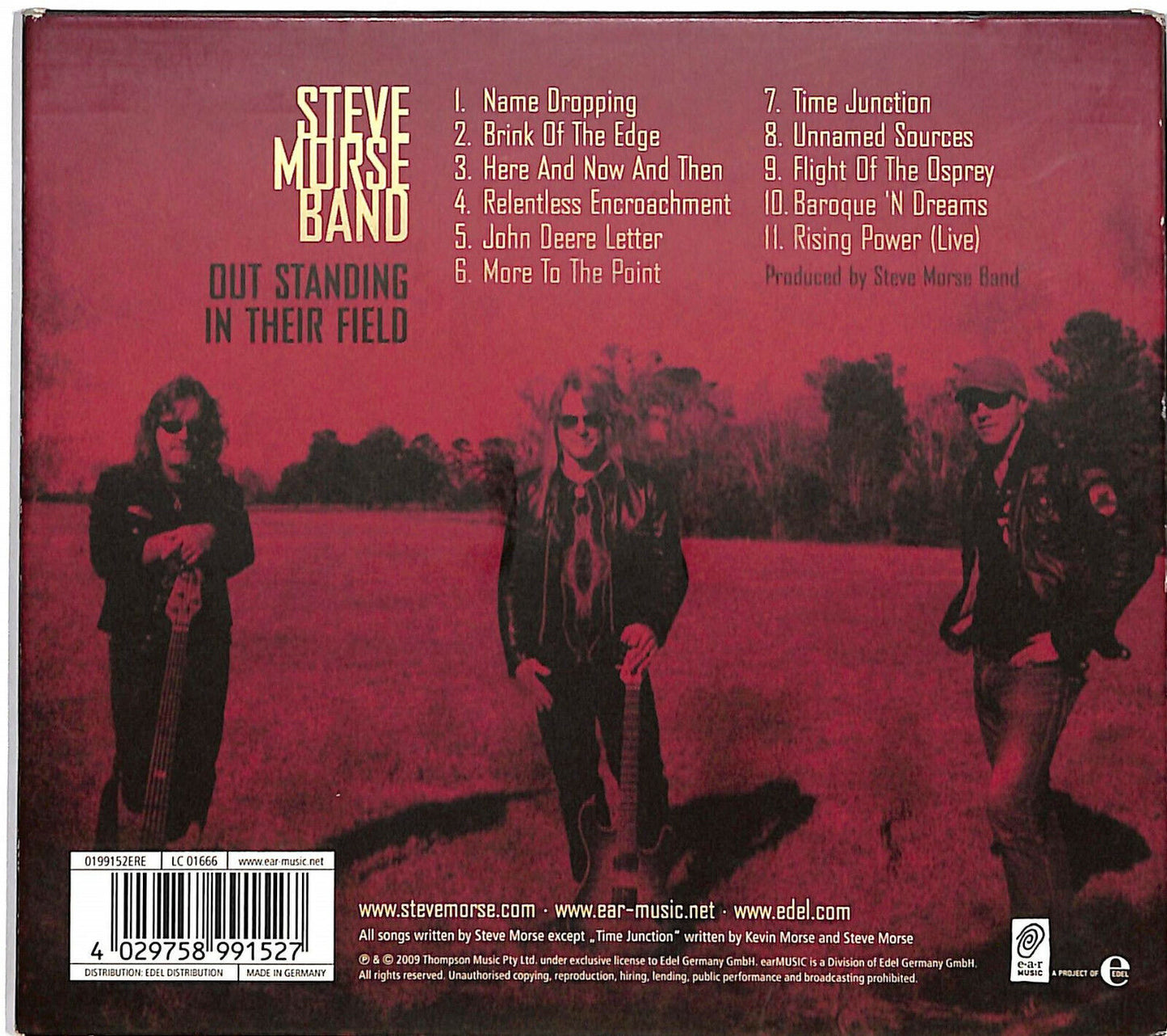 EBOND Steve Morse Band - Out Standing In Their Field Digipack CD CD034307