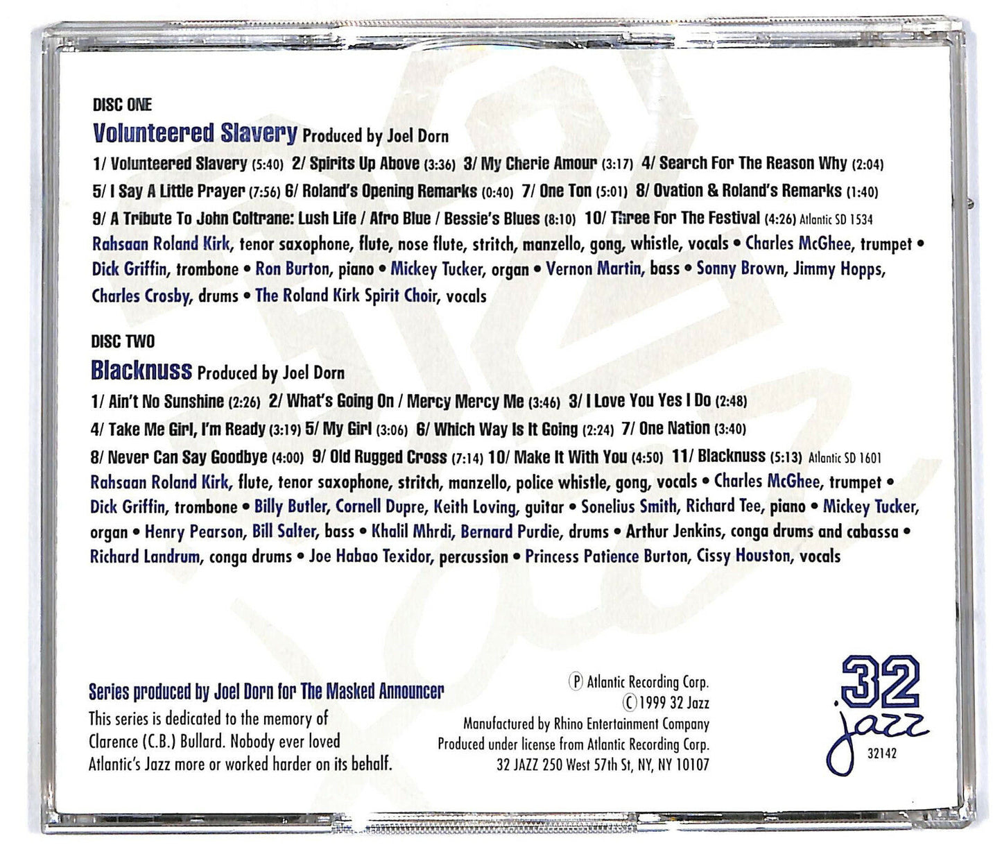 EBOND Rahsaan Roland Kirk - Left Hook, Right Cross CD CD032940