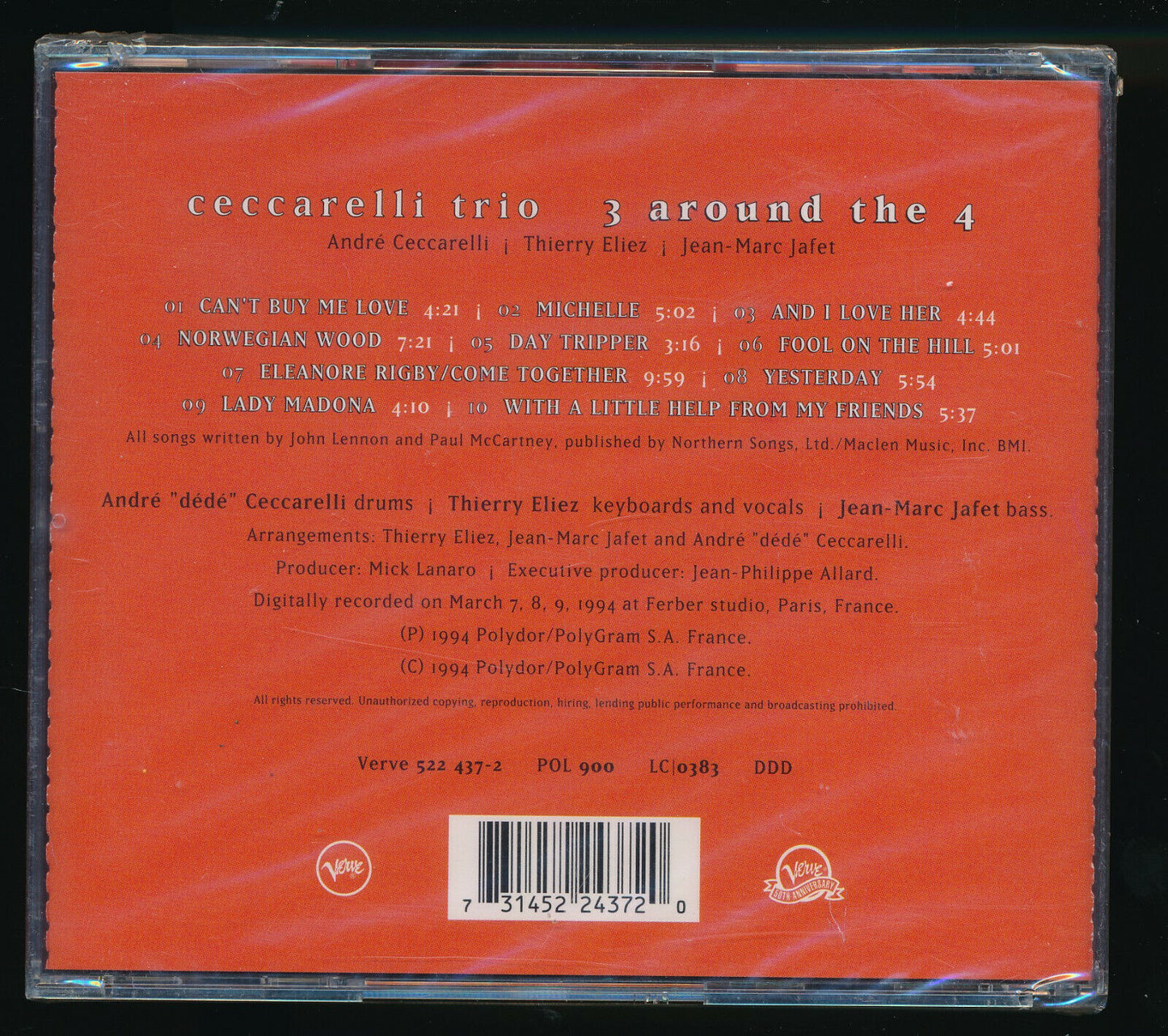 EBOND Ceccarelli Trio* - 3 Around The 4 CD CD029422
