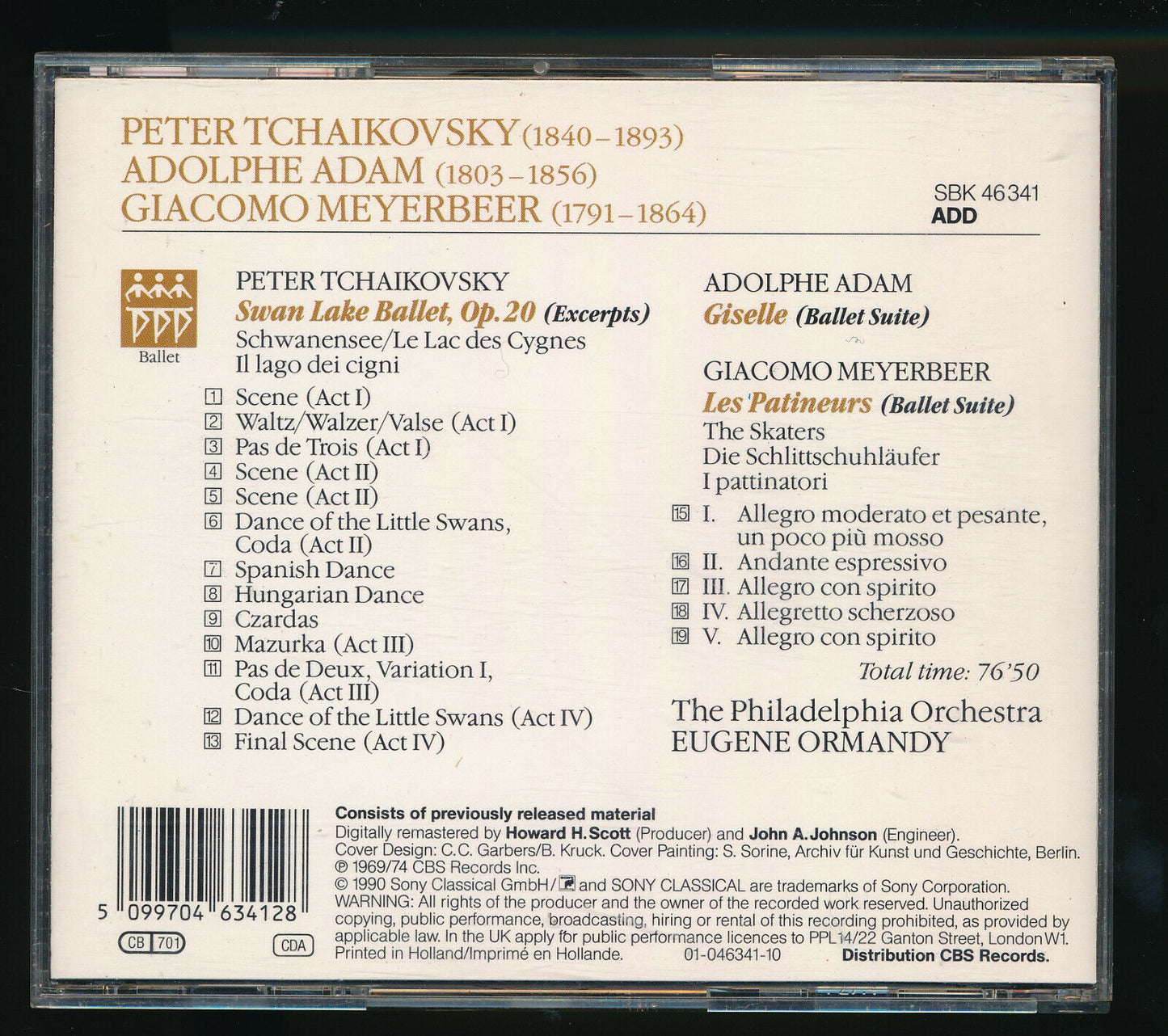 EBOND Tchaikovsky - Swan Lake (excerpts) / Giselle / Le Patineurs CD CD029428