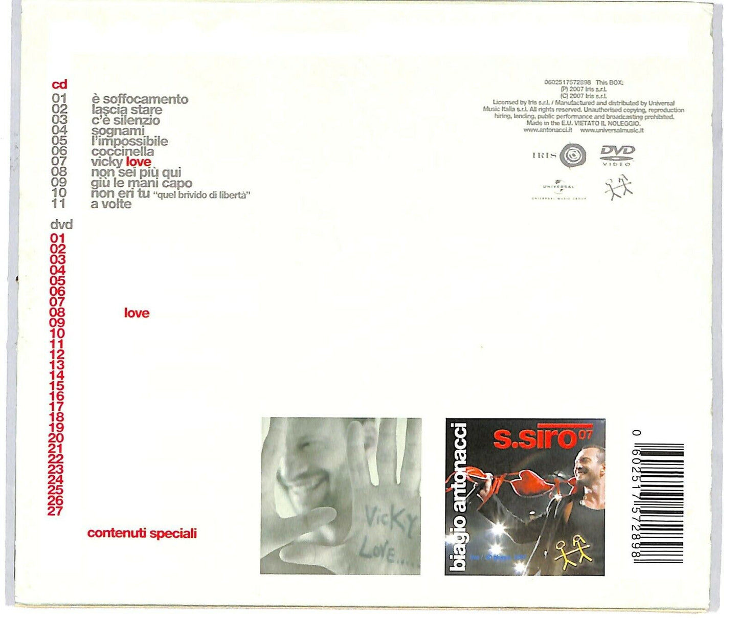 EBOND Biagio Antonacci - Vicky Love CD CD033237