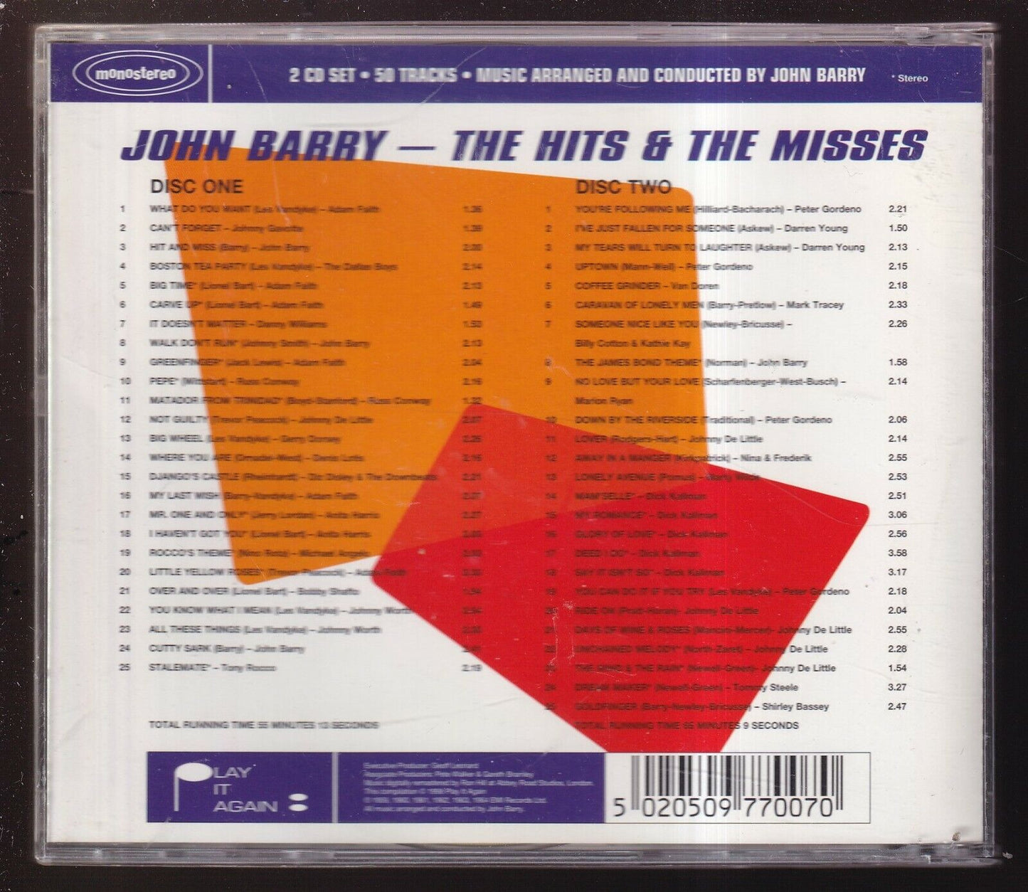 EBOND Various - John Barry - The Hits & The Misses CD CD030332