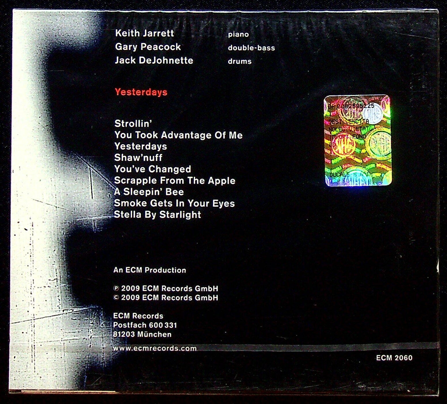 EBOND Keith Jarrett Gary Peacock Jack Dejohnette - Yesterdays CD CD028013