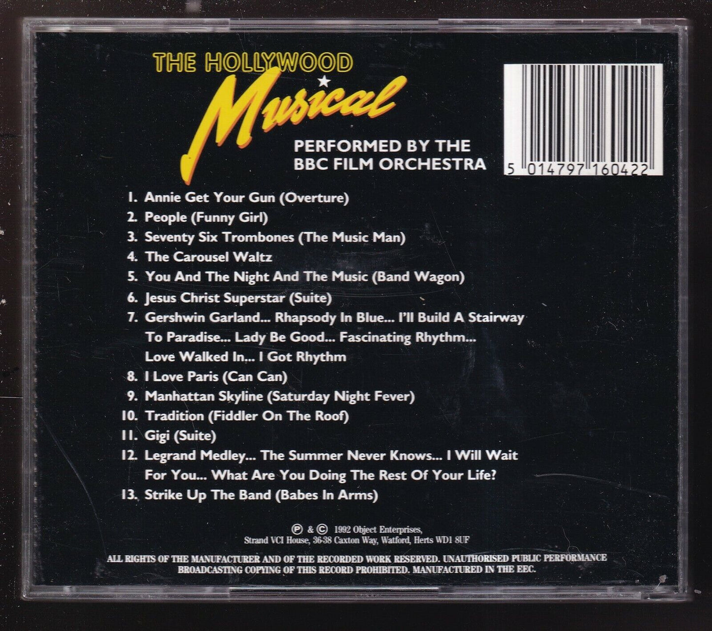 EBOND The Bbc Big Band - The Hollywood Musical CD CD029203
