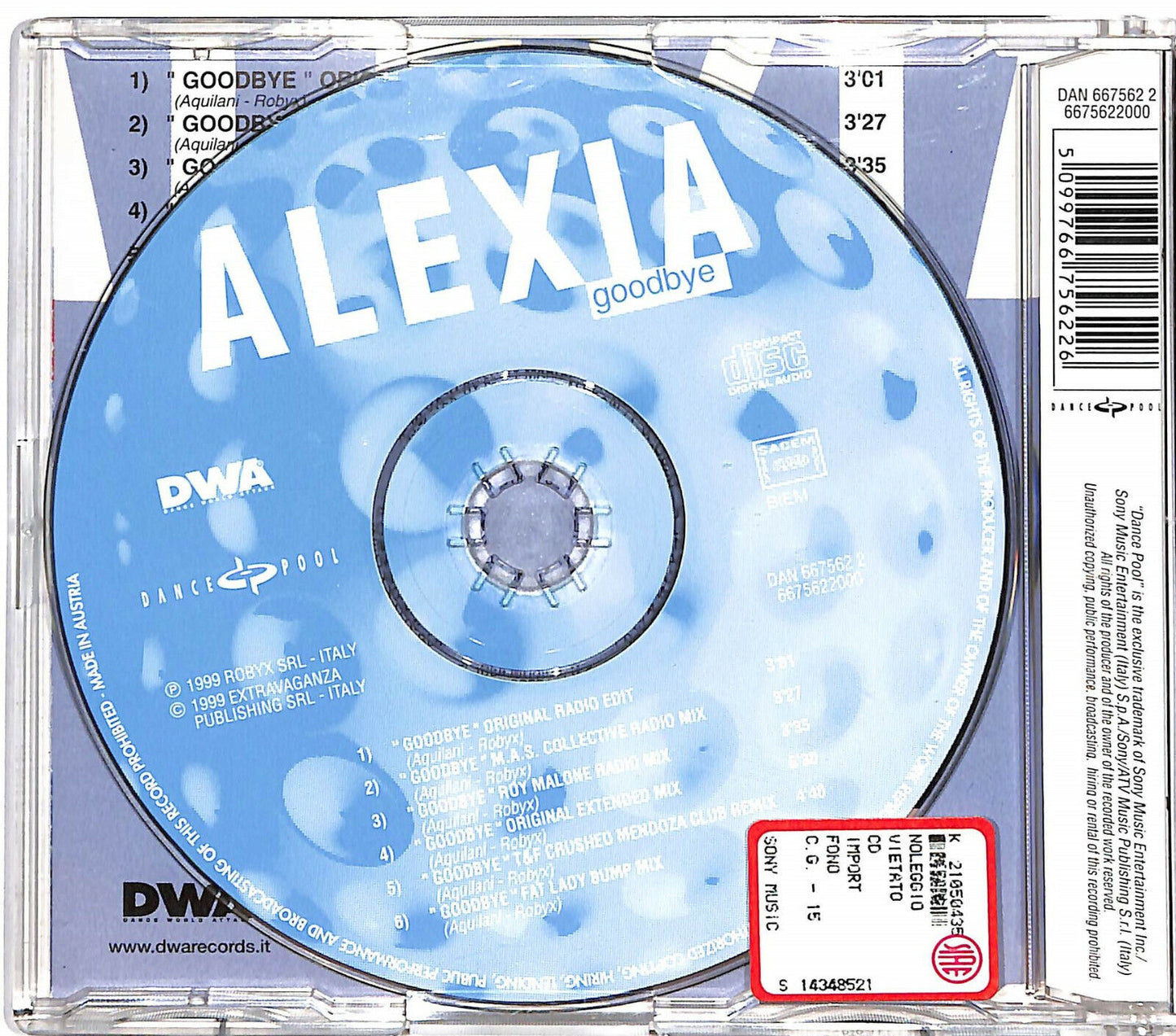 EBOND Alexia - Goodbye CD CD034357