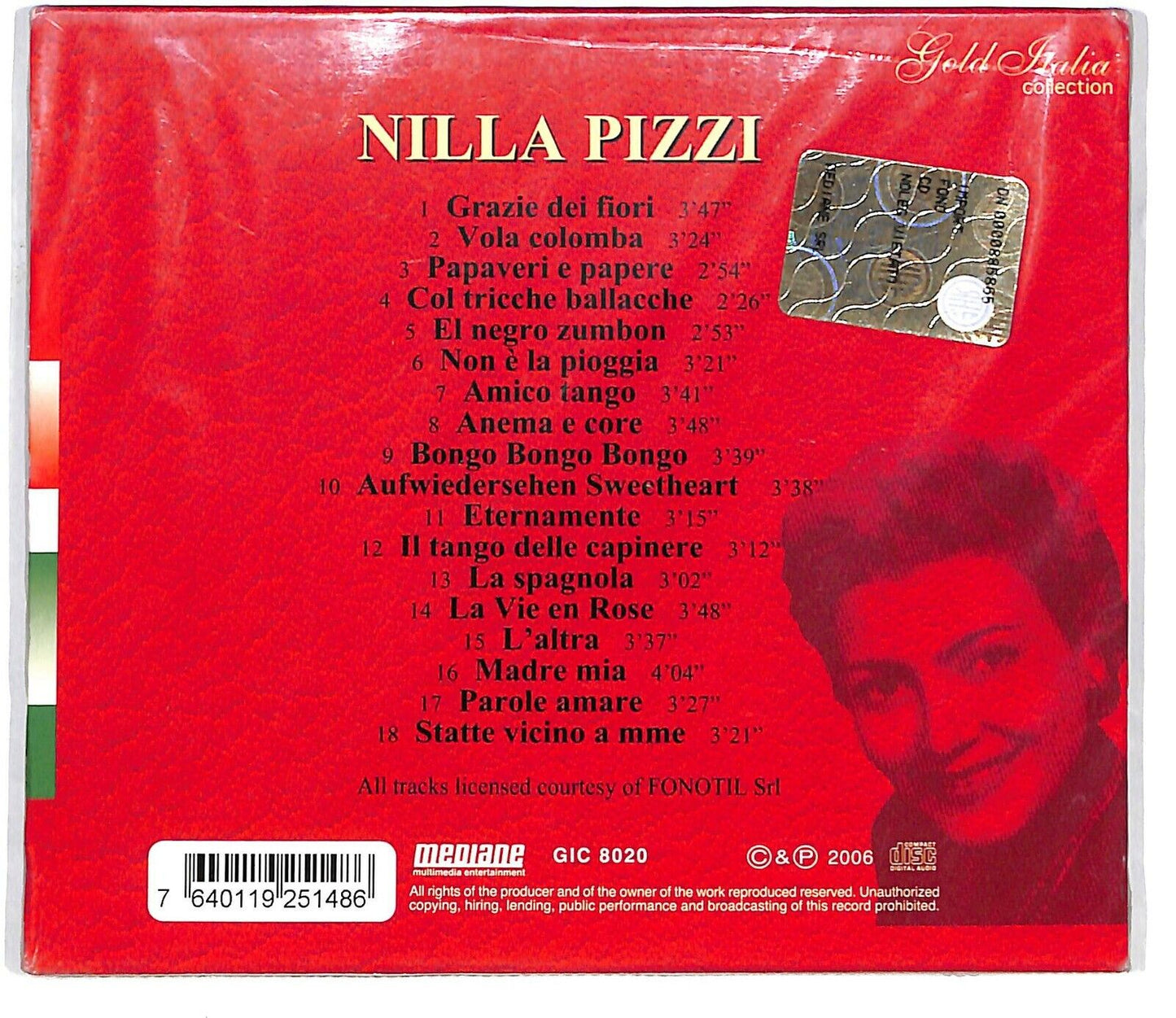 EBOND Nilla Pizzi - Gold Italia Collection - Premium Riserva CD CD033532