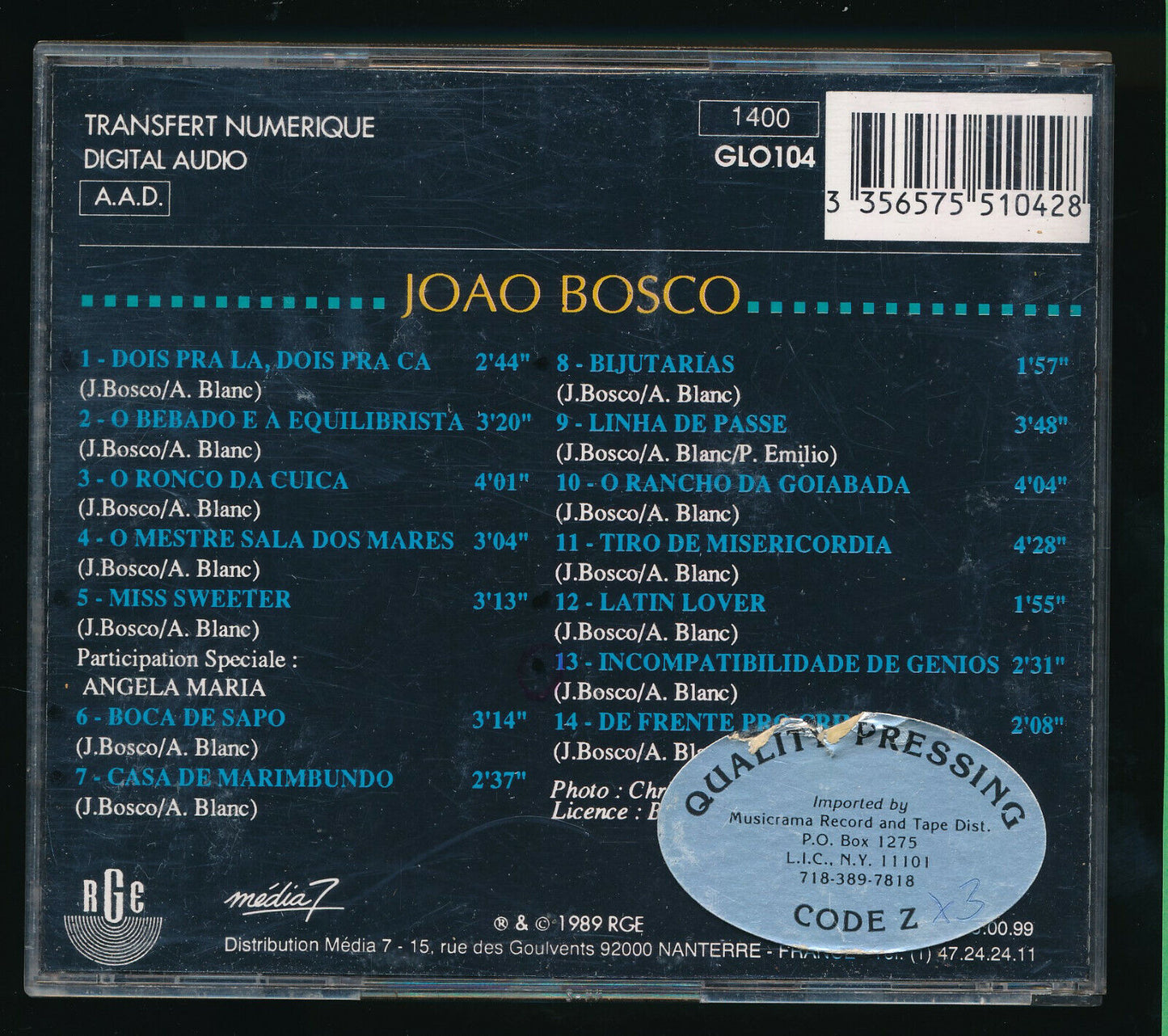 EBOND Joao Bosco - Joao Bosco CD CD029512