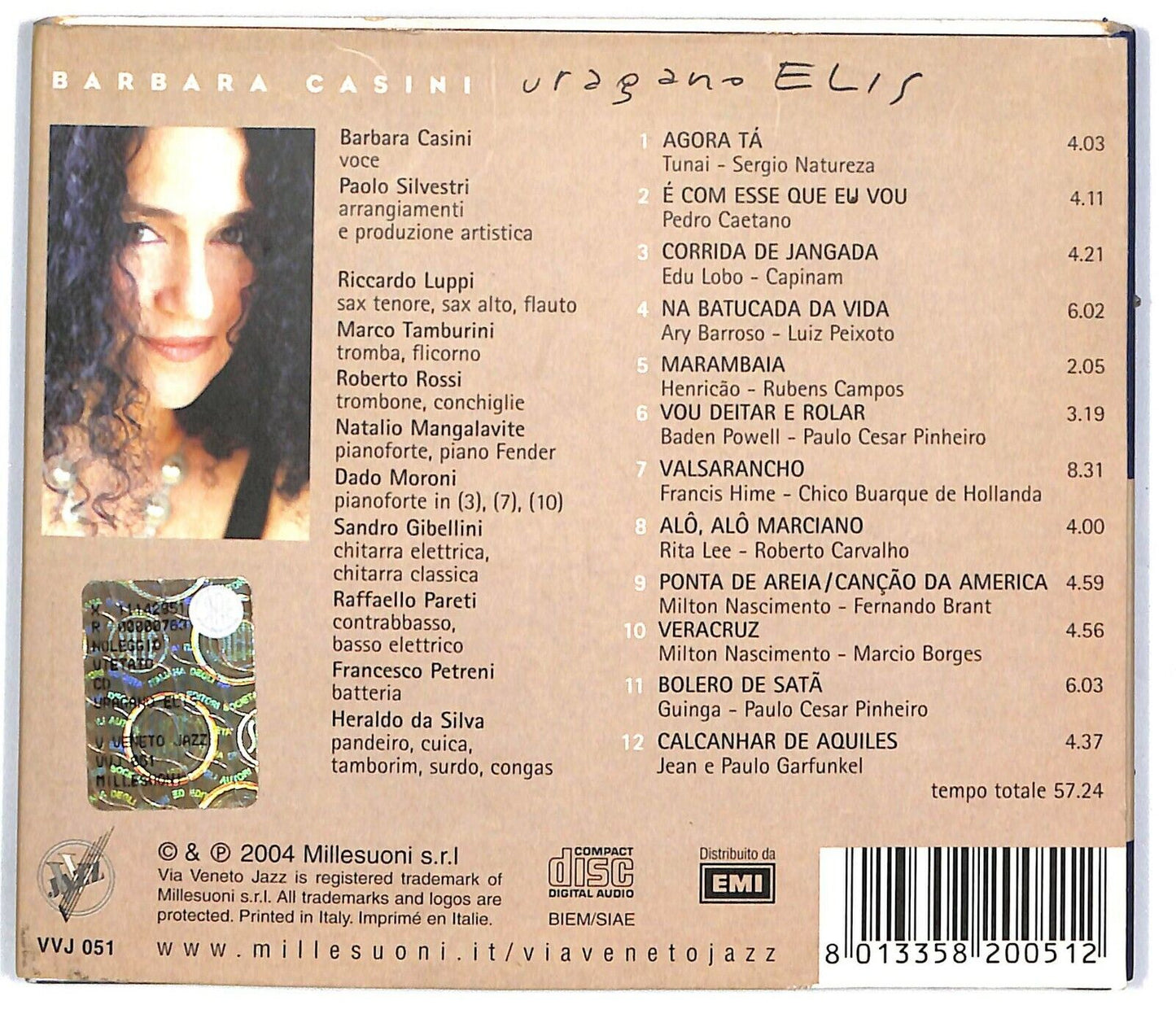 EBOND Barbara Casini - Uragano ElisSlipcase CD CD031542