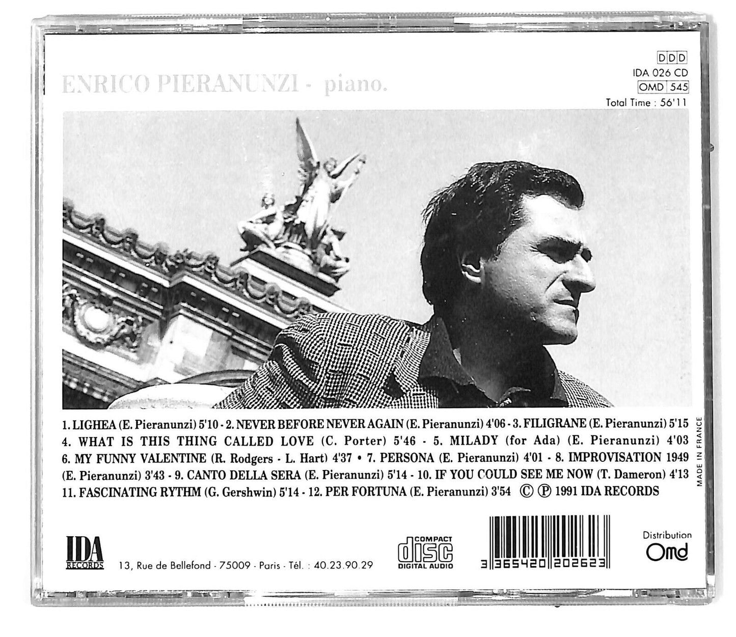 EBOND Enrico Pieranunzi - Parisian Portraits CD CD031614