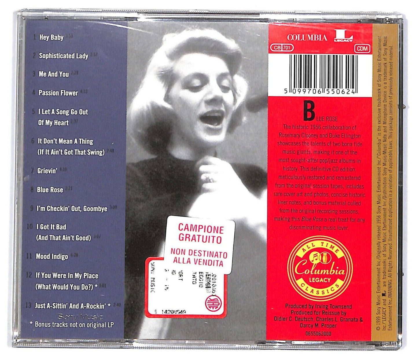 EBOND Rosemary Clooney, Duke Ellington And His Orchestra - Blue Rose CD CD031540