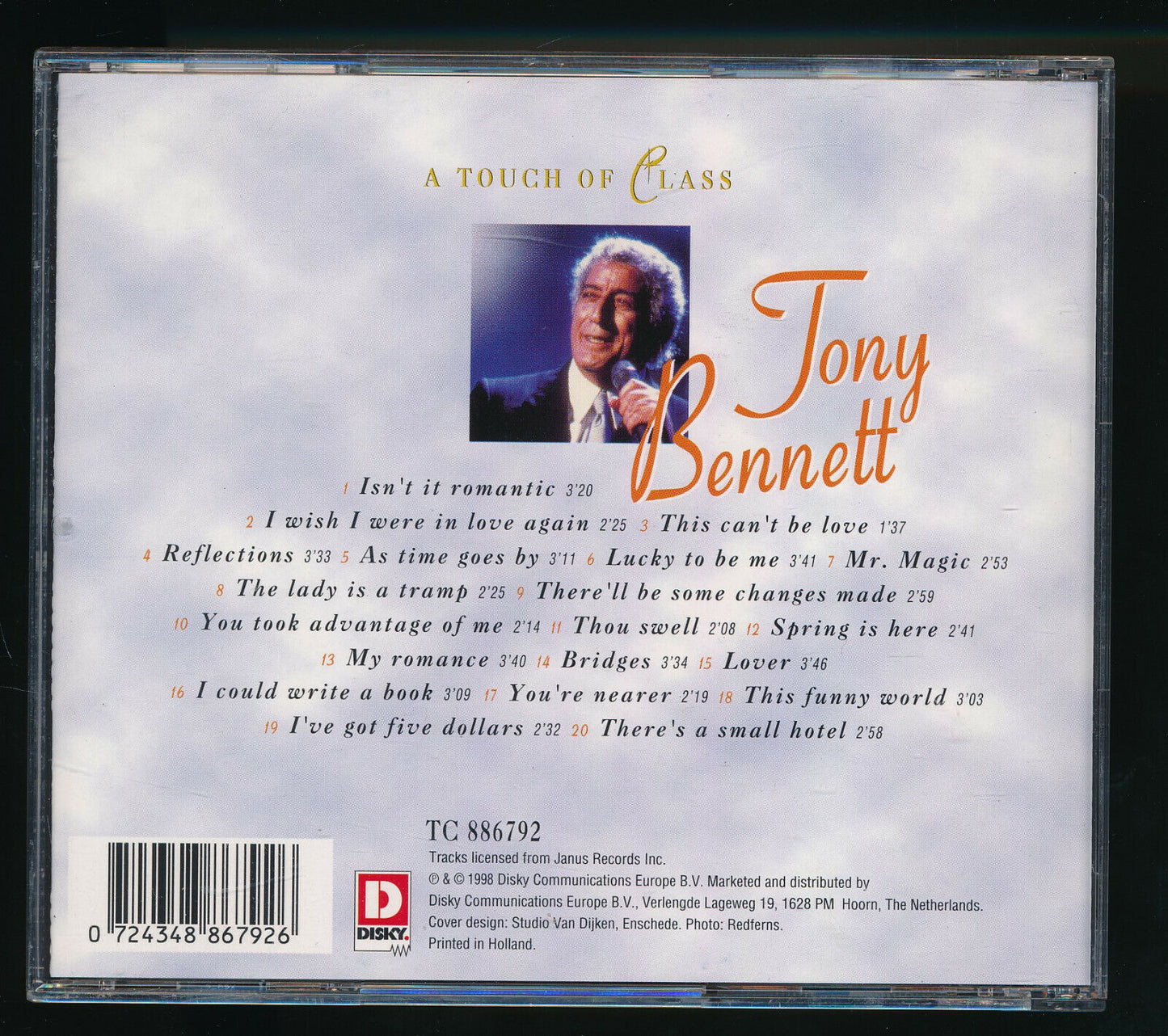 EBOND Tony Bennett - A Touch Of Class CD CD030834