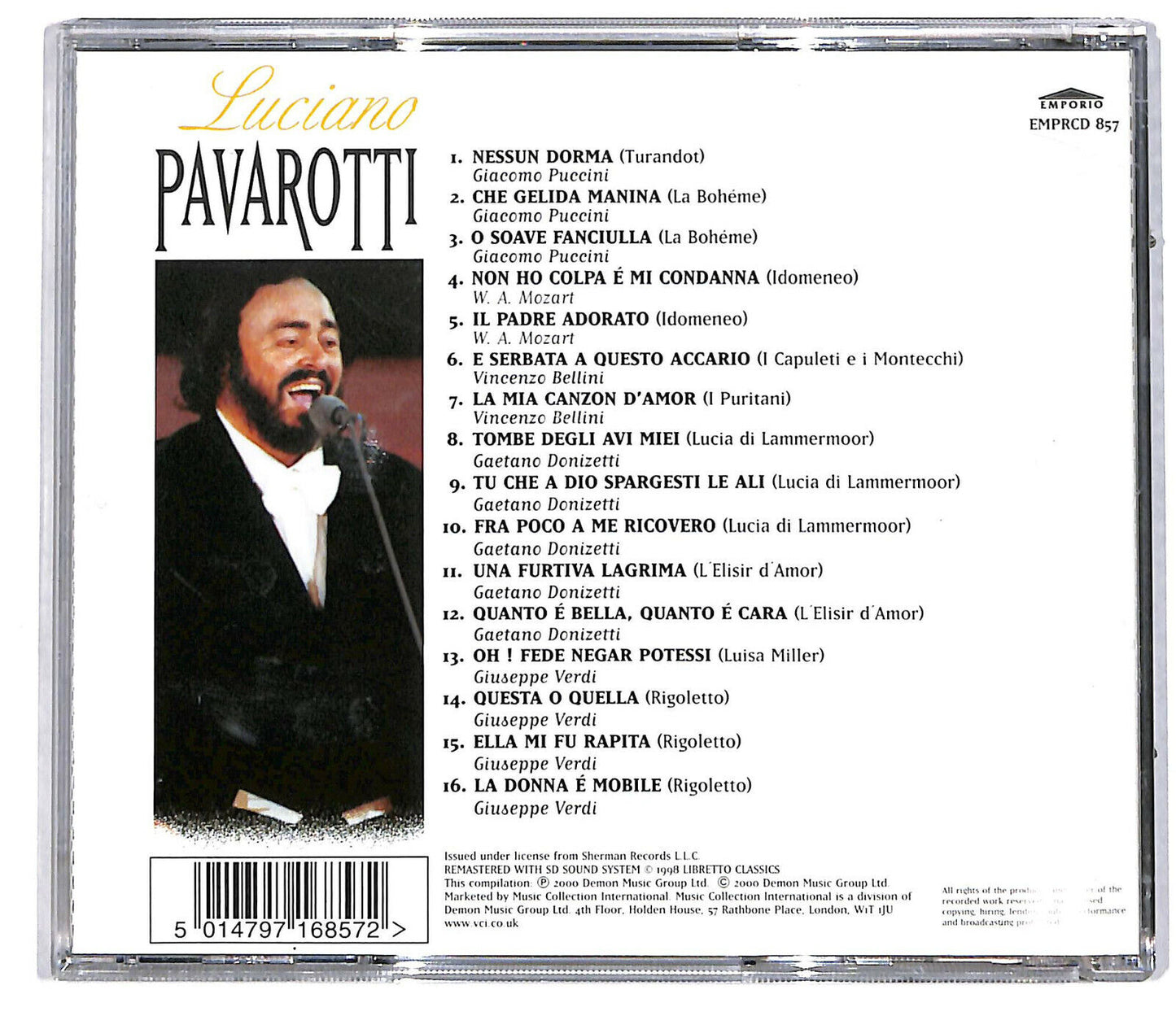 EBOND Luciano Pavarotti - Luciano Pavarotti CD CD034407