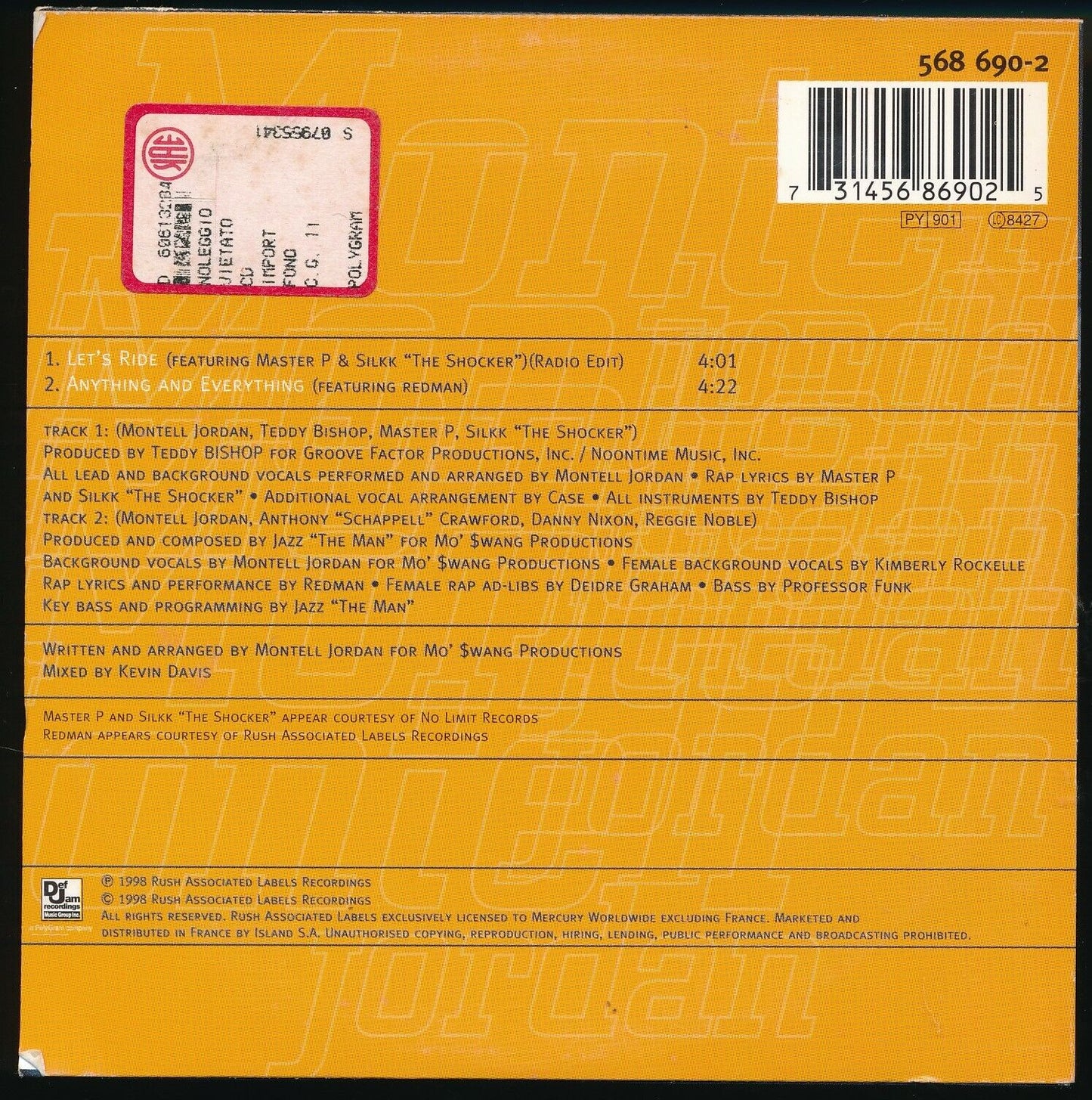 EBOND Montell Jordan - Let's Ride CD CD029737