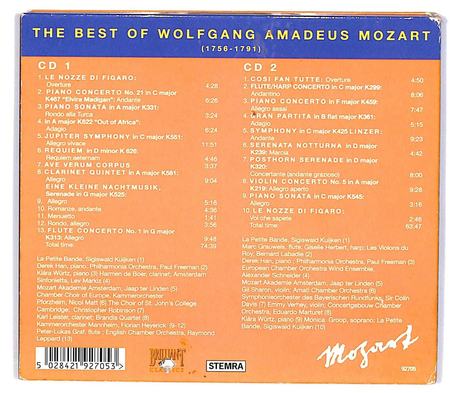EBOND Mozart - The Best Of Mozart (2) Digipack D032649 CD CD032649